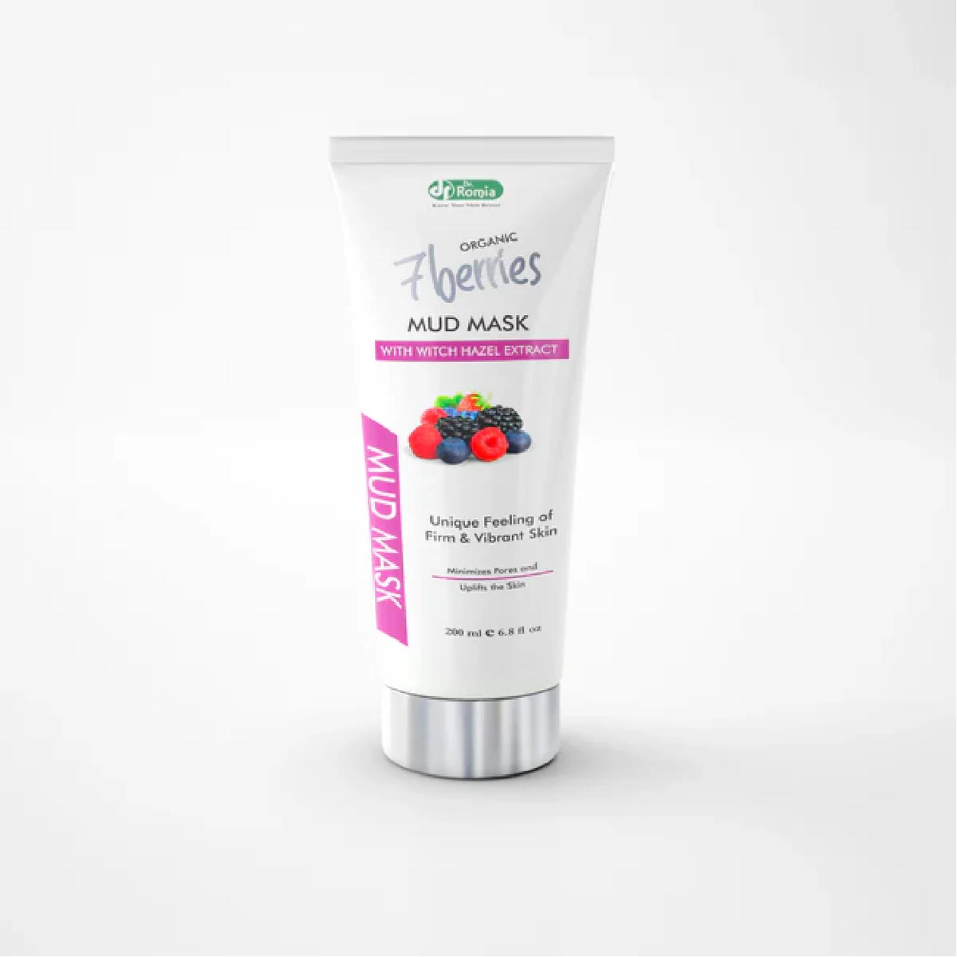 Organic 7 Berries Mud Mask – The Natural Face Mask for Skin Whitening and Glowing Skin