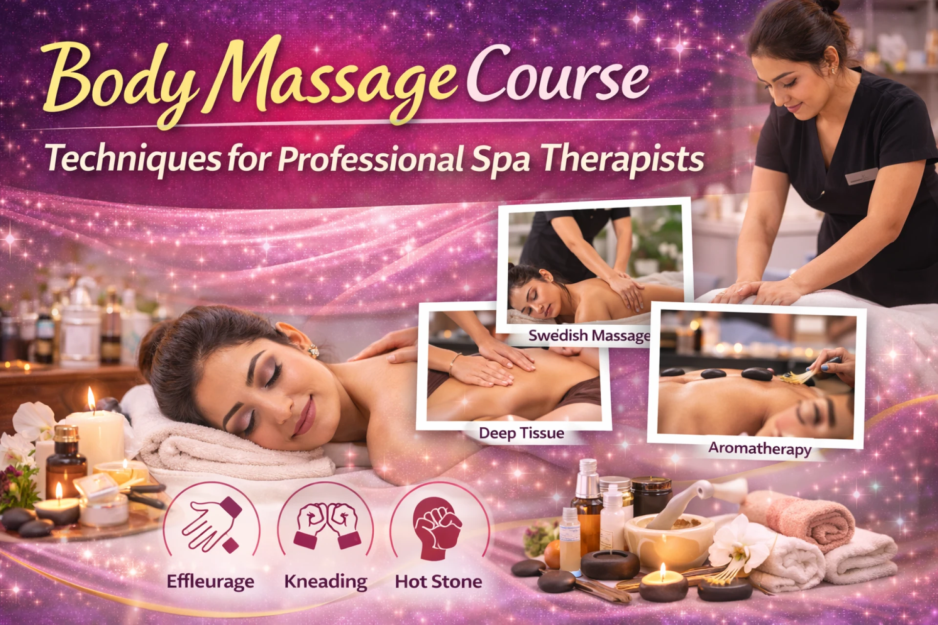 Body Massage Course Techniques for Professional Spa Therapists