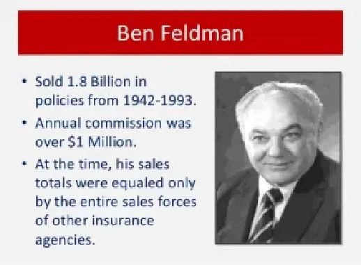 How Ben Feldman's Life Insurance Sales Philosophy Redefined Modern Life Insurance Sales Techniques for Middle Income Markets