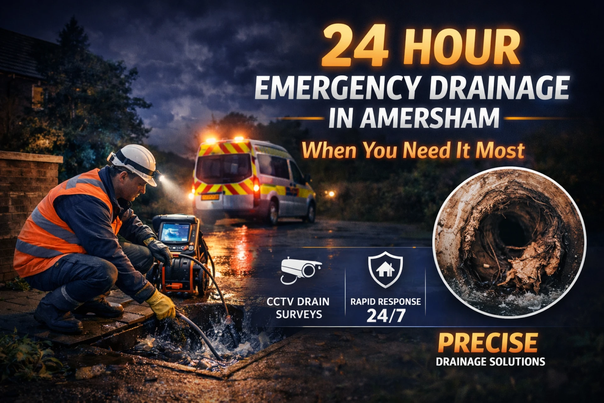 Professional 24 Hour Emergency Drainage in Amersham When You Need It Most