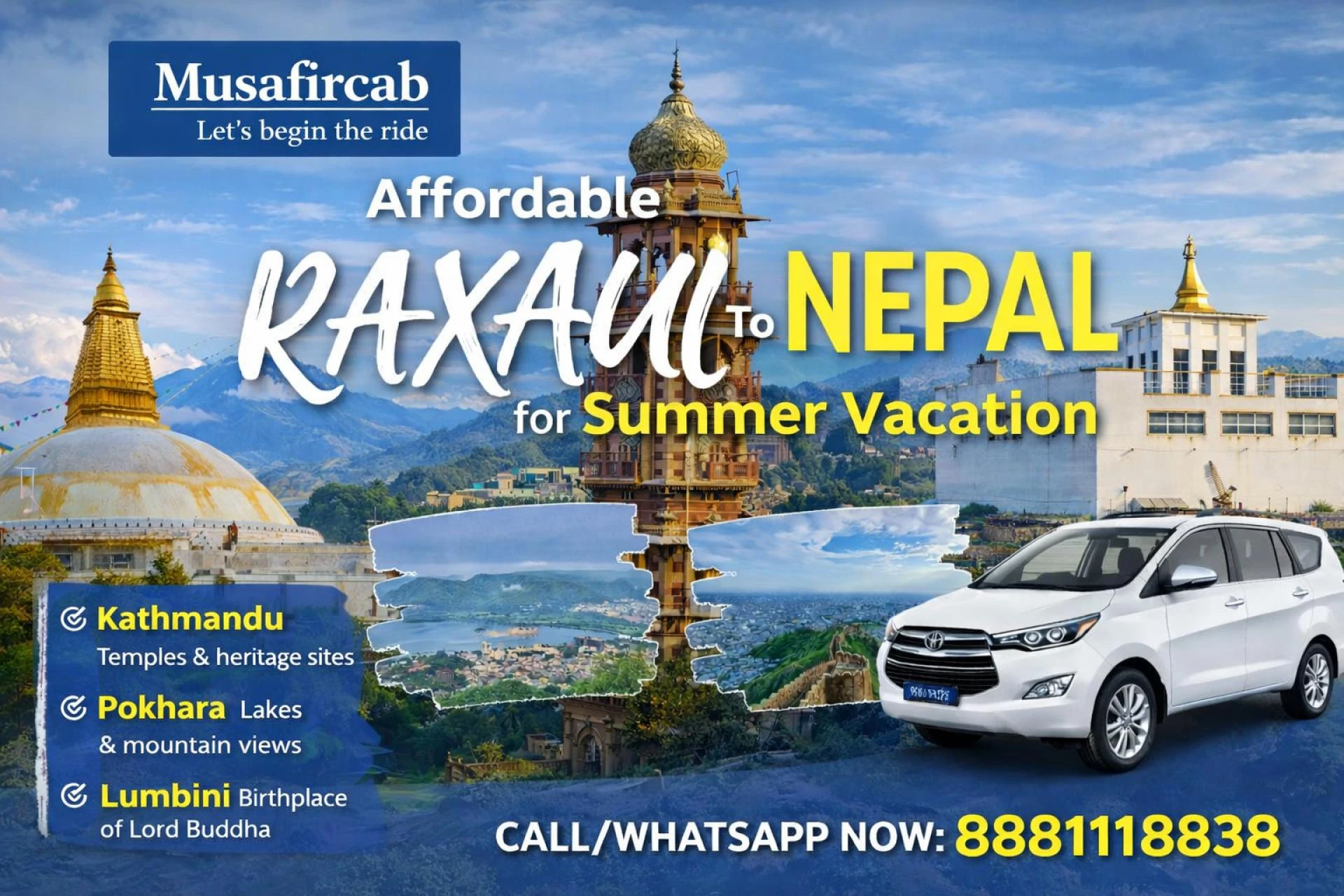 Affordable Raxaul to Nepal Tour Package for Summer Vacation- Book Now