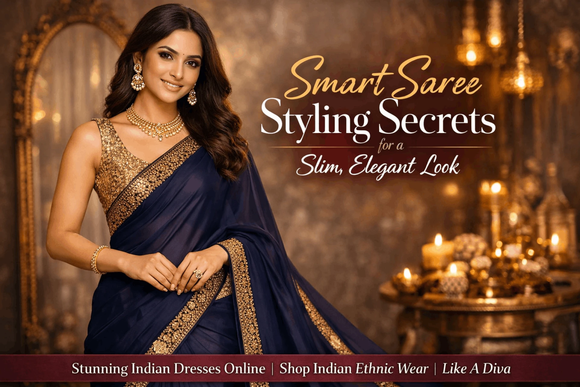 Smart Saree Styling Secrets for a Slim, Elegant Look