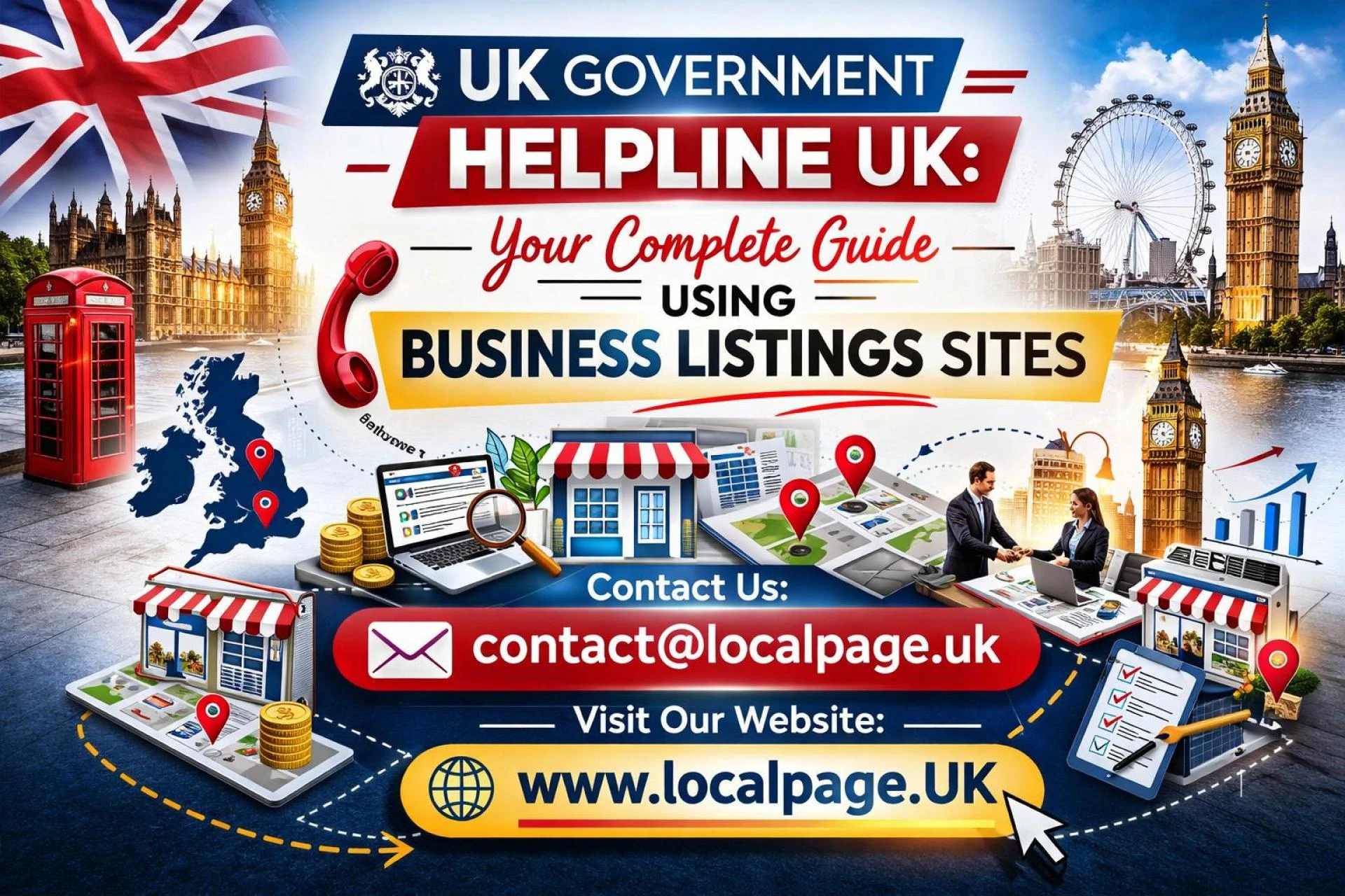 UK Government Services Helpline Complete List Local Page UK