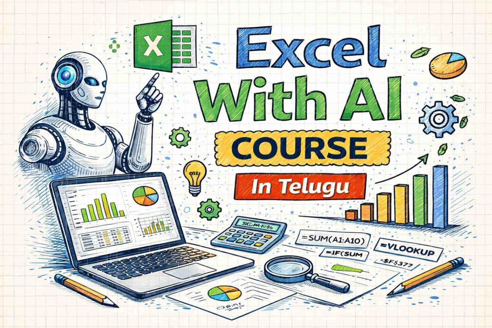 Excel with AI Course in Telugu: Rahul’s Journey to Smarter Data Skills