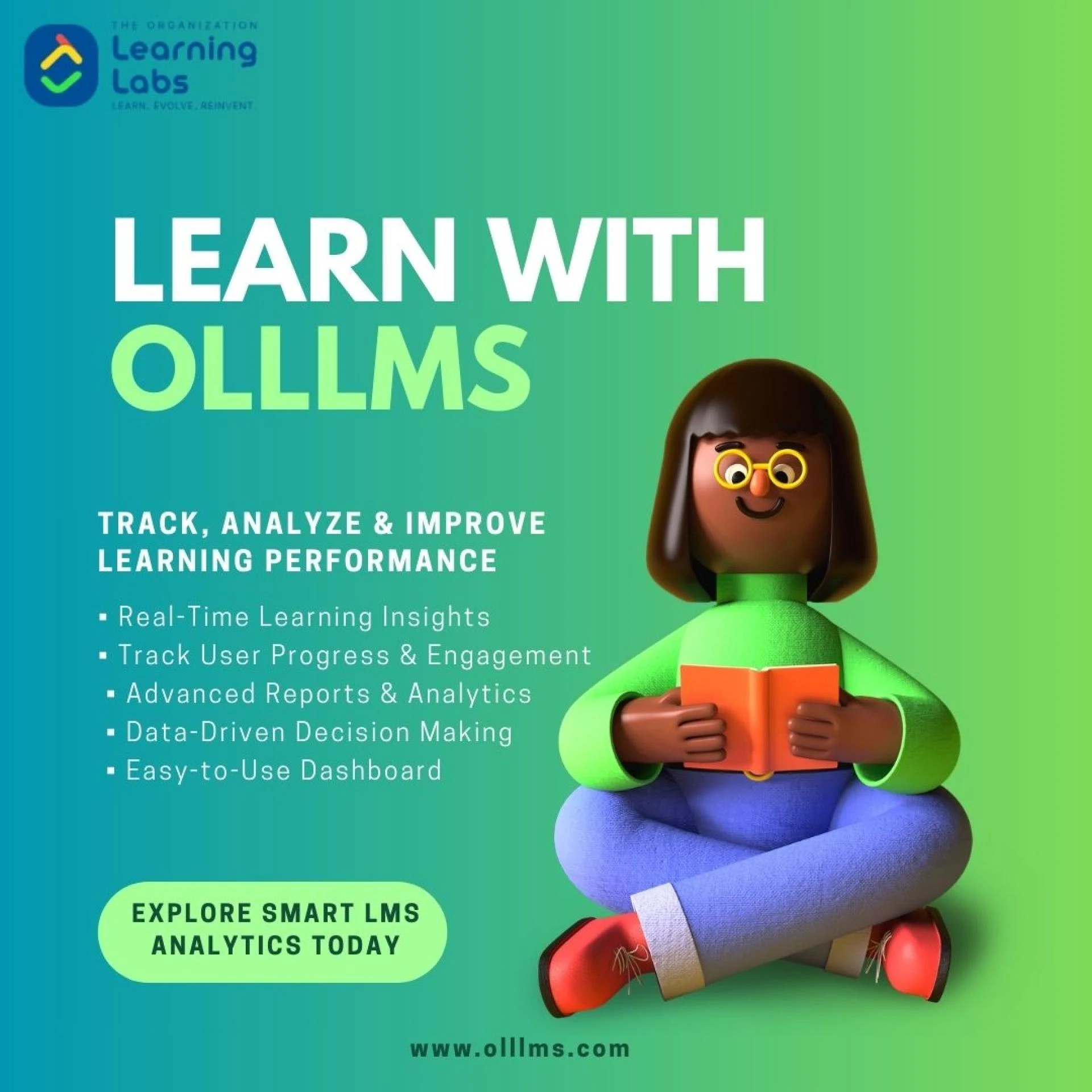 Insightful Dashboard Analytics at OLL LMS Platform