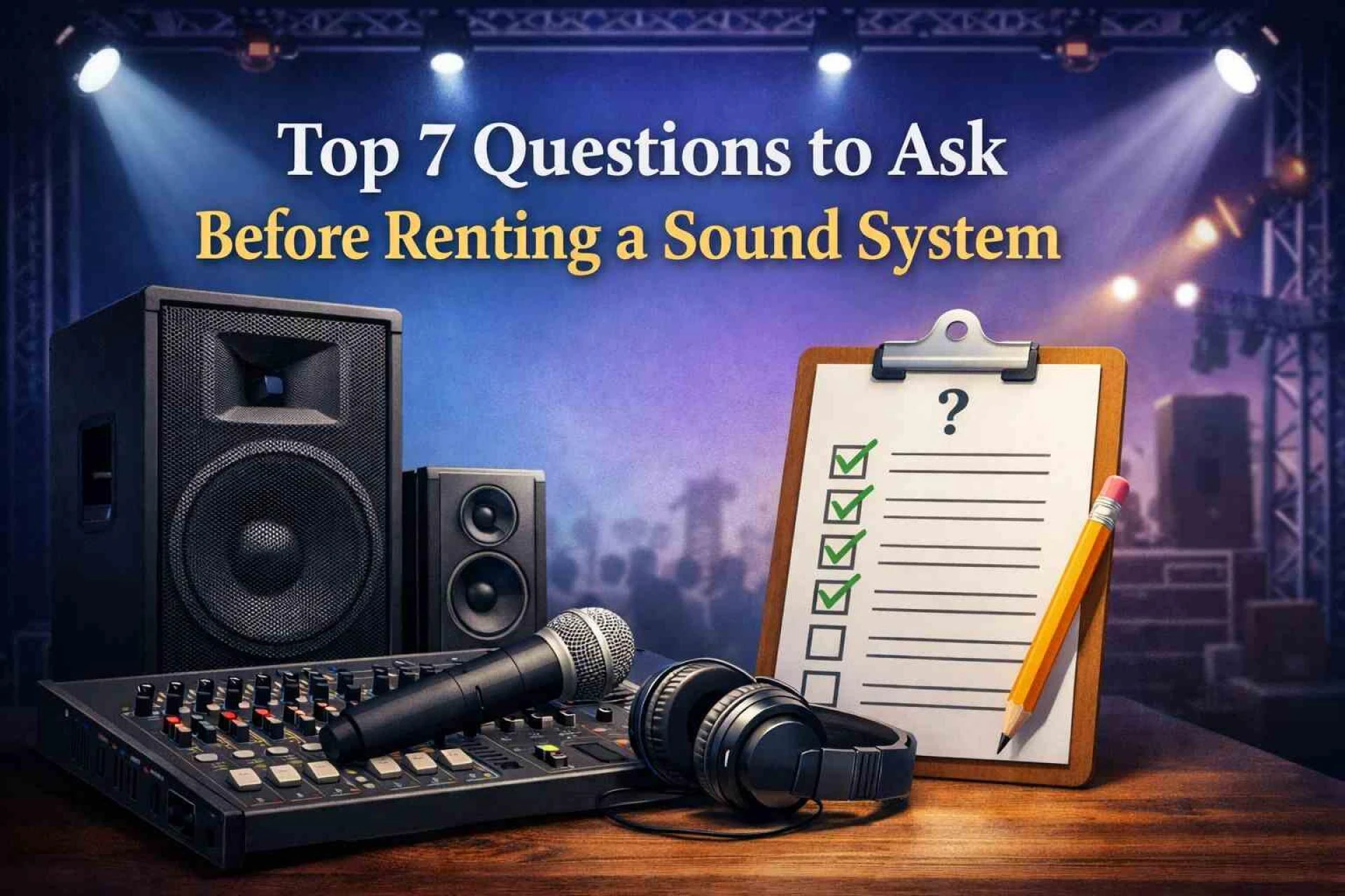 Top 7 Questions to Ask Before Renting a Sound System