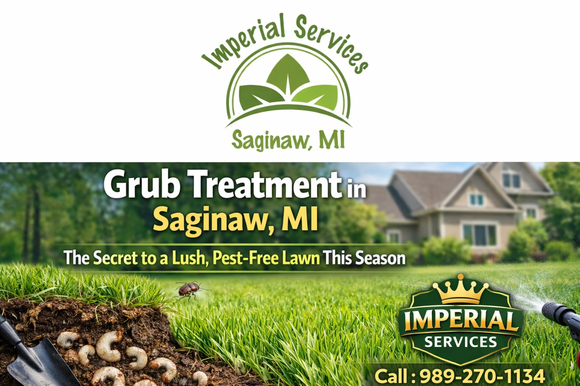 Grub Treatment in Saginaw, MI: The Secret to a Lush, Pest-Free Lawn This Season