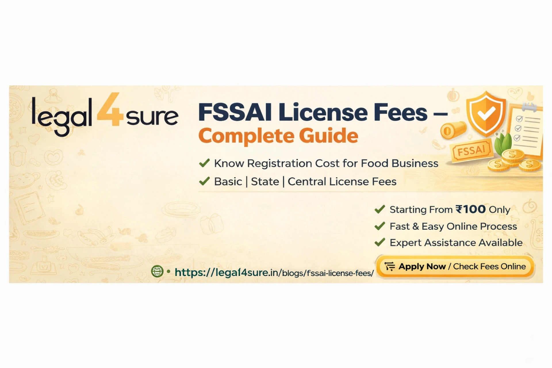 Draft: My Post FSSAI License Fees: A Complete Guide to Costs, Categories, and ComplianceTitle