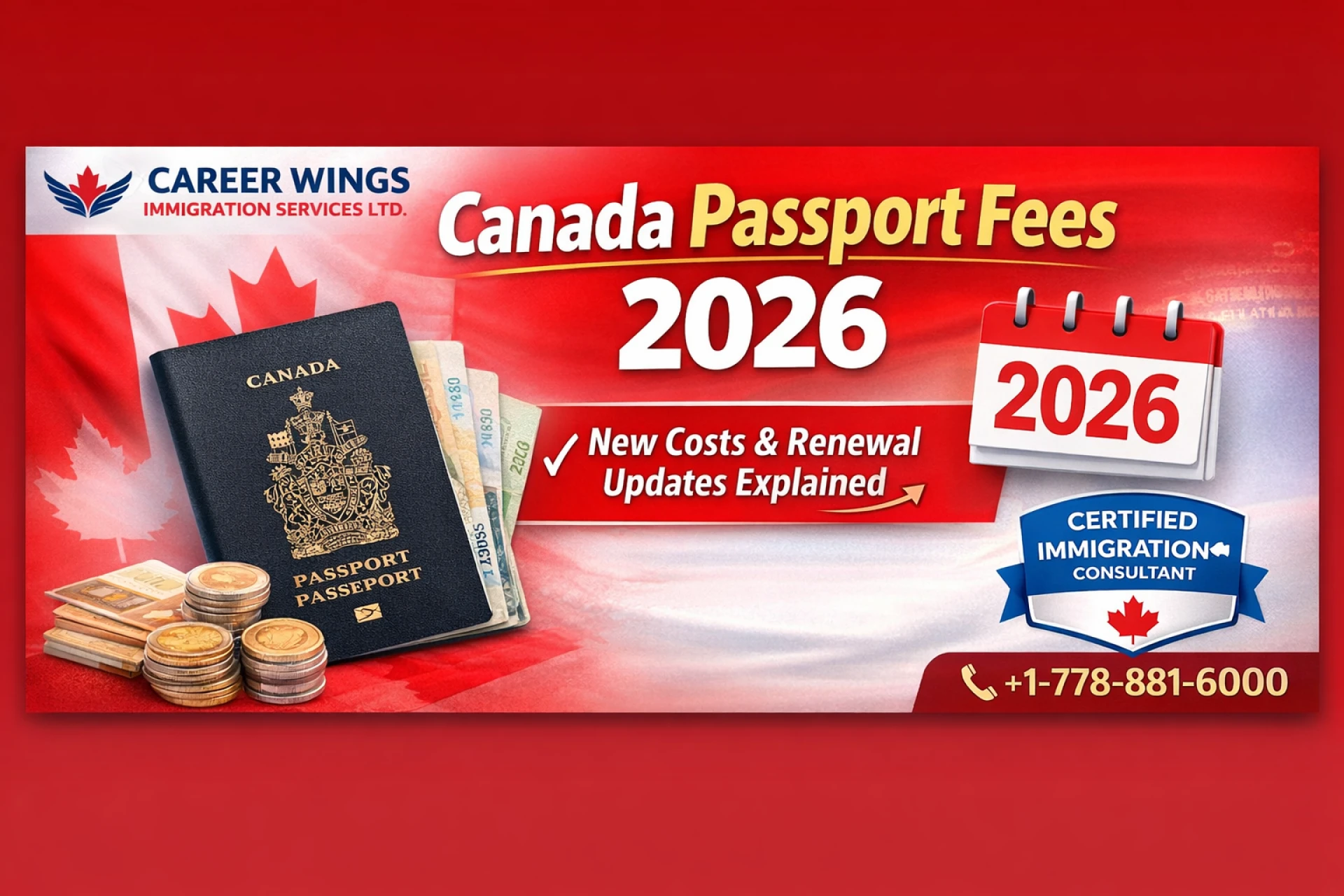 Certified Immigration Consultant Explains Canada Passport Fee Changes (2026 Update)