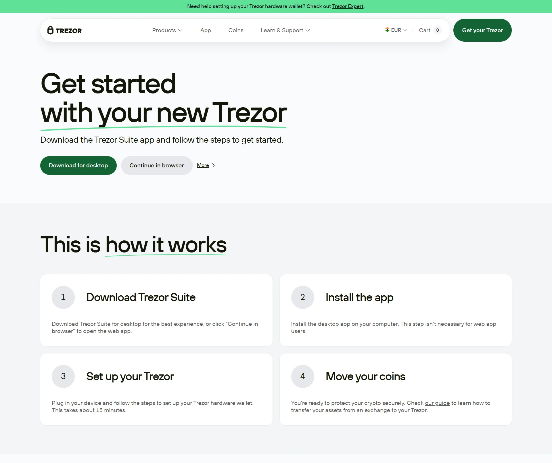 Trezor.io/Start - Download Trezor Suite App | Official Site®