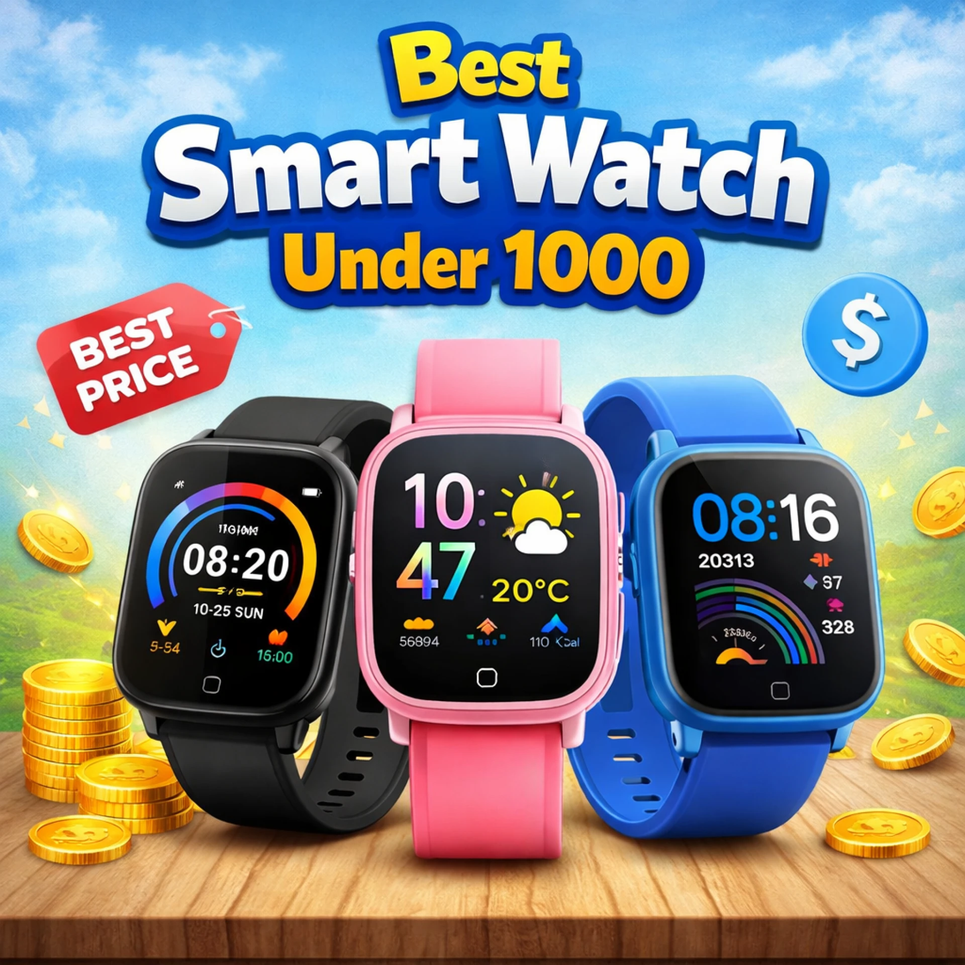 Best Smart Watch Under 1000: Budget Gadgets That Deliver More Than Expected