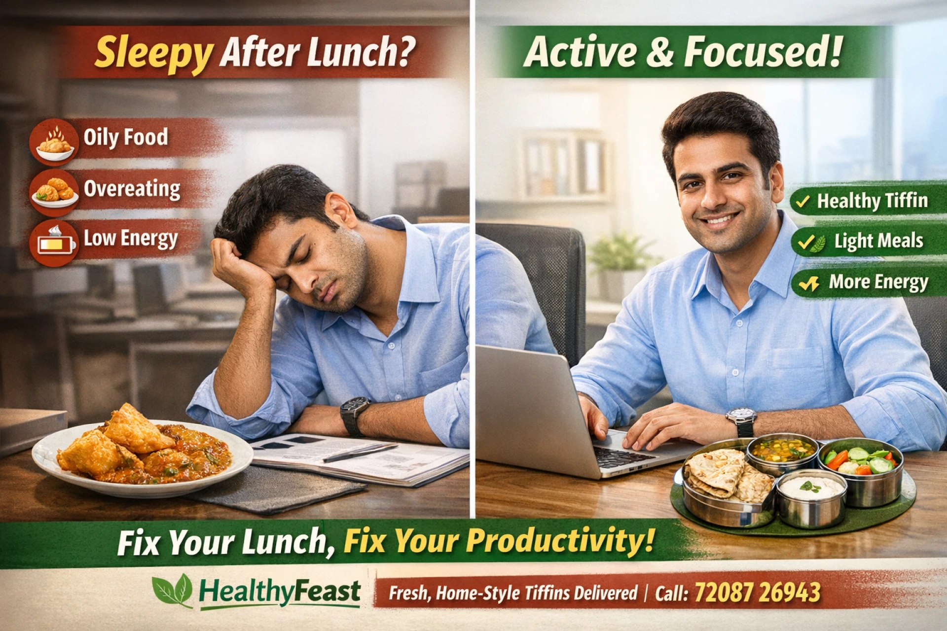 Why You Feel Sleepy After Lunch (And How to Fix It)