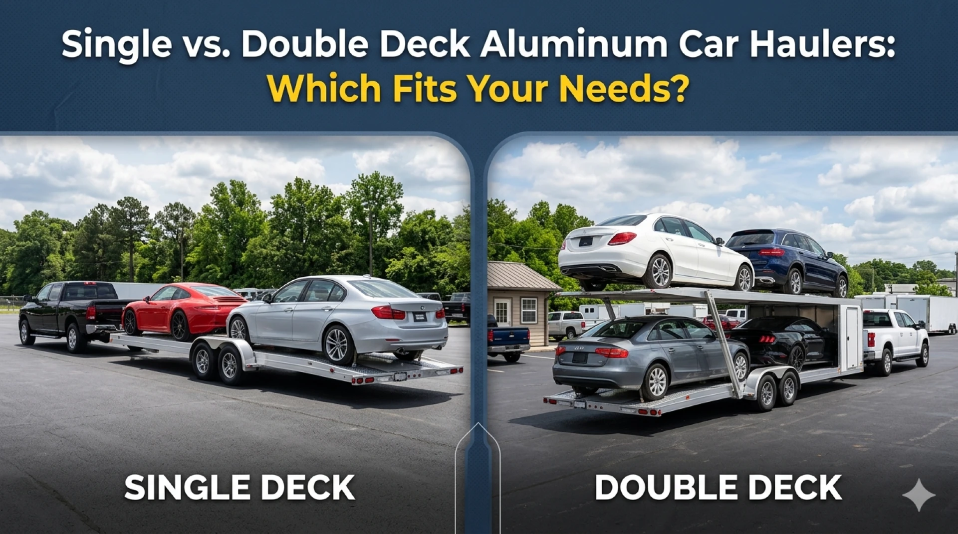 Single vs. Double Deck Aluminum Car Haulers: Which Fits Your Needs?