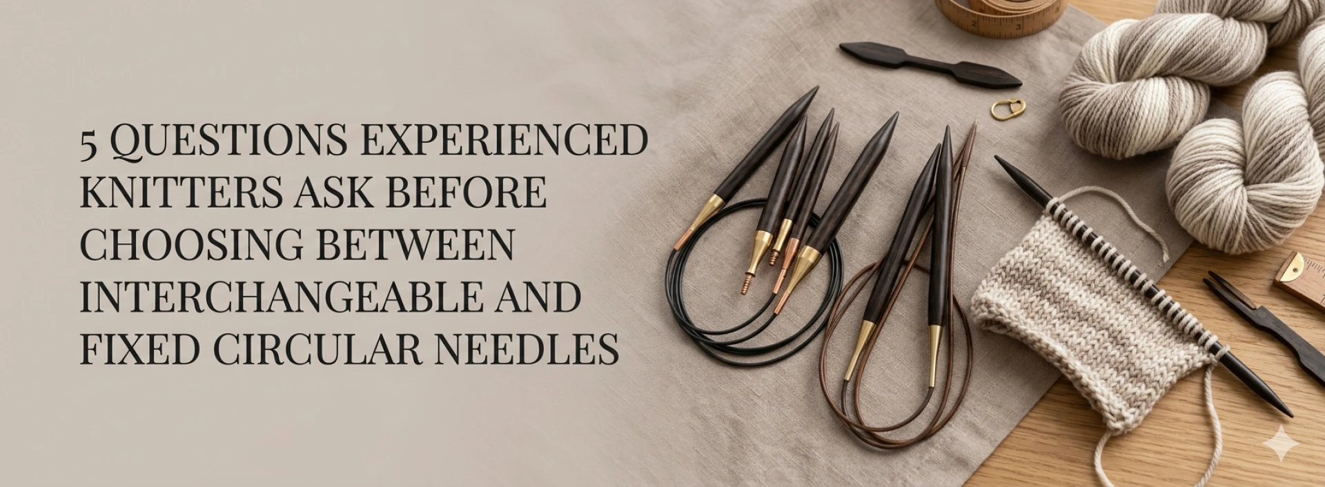5 Questions Experienced Knitters Ask Before Choosing Between Interchangeable and Fixed Circular Needles