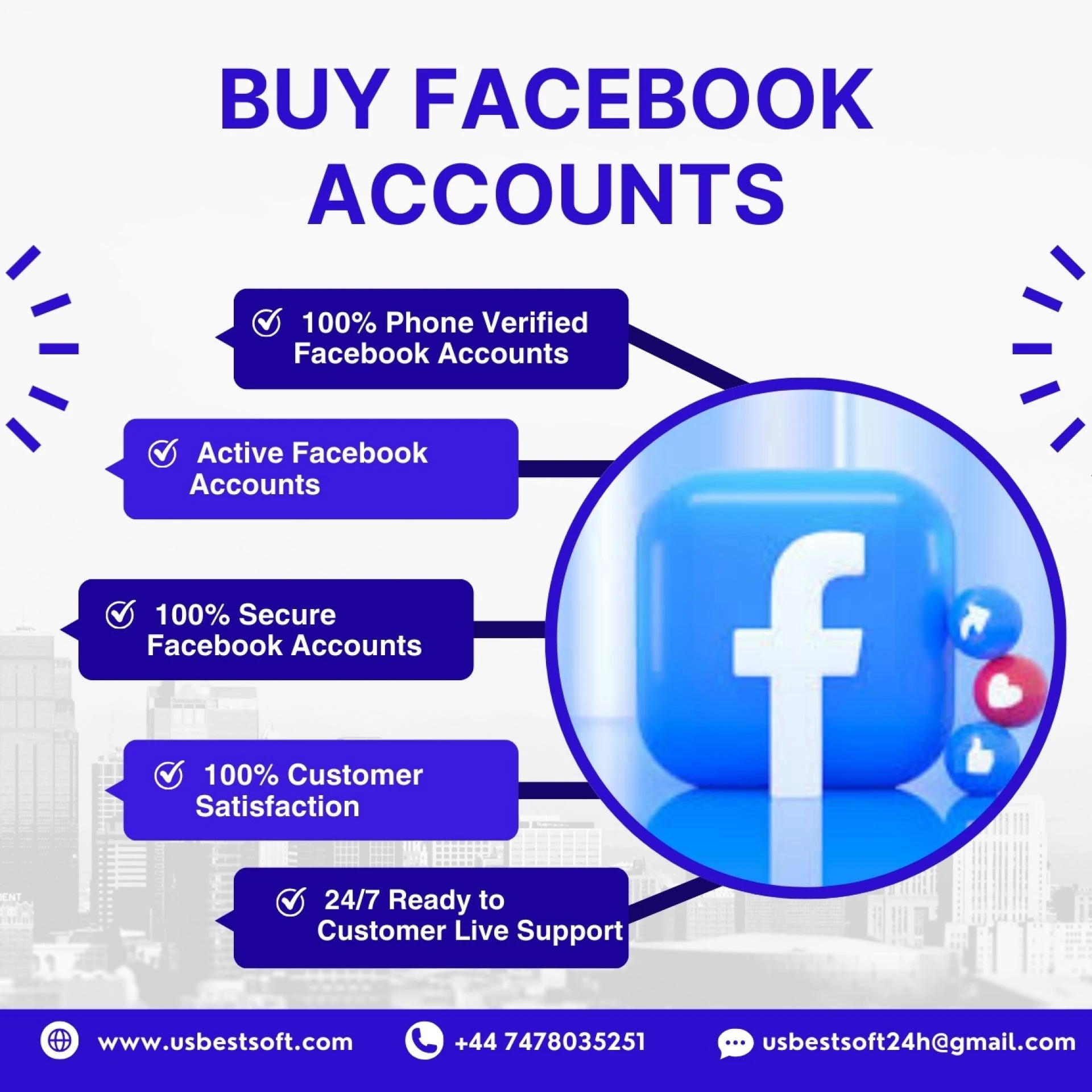 High-Quality & Cheap: Fresh, Aged, AD, PVA Facebook Accounts for Sale