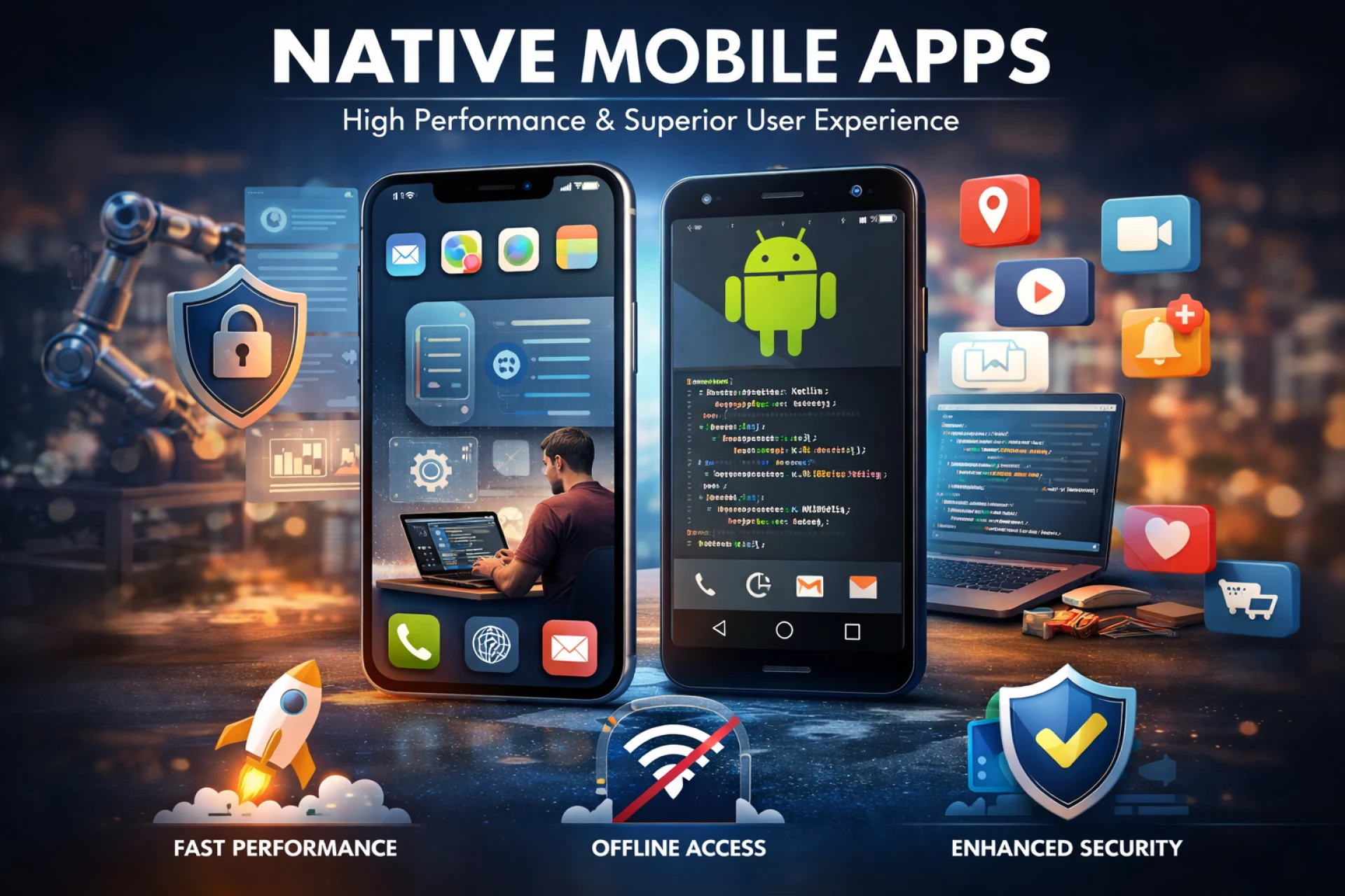 The Complete Guide to Native Mobile Apps: Architecture, Benefits, Costs, and Future Trends (2026)
