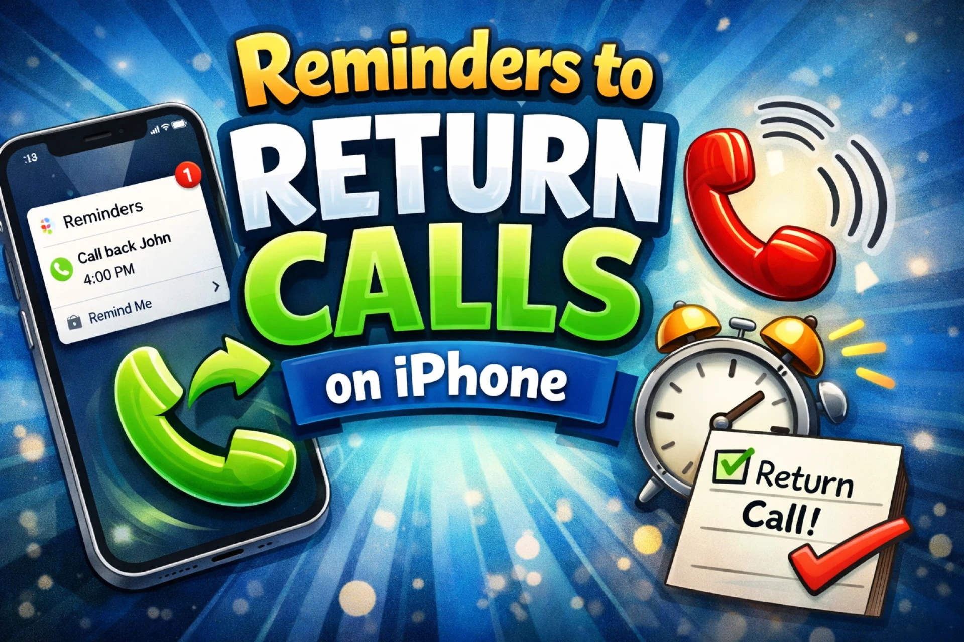 Beginner Guide to Scheduling Return Call Reminders on iPhone iOS 26