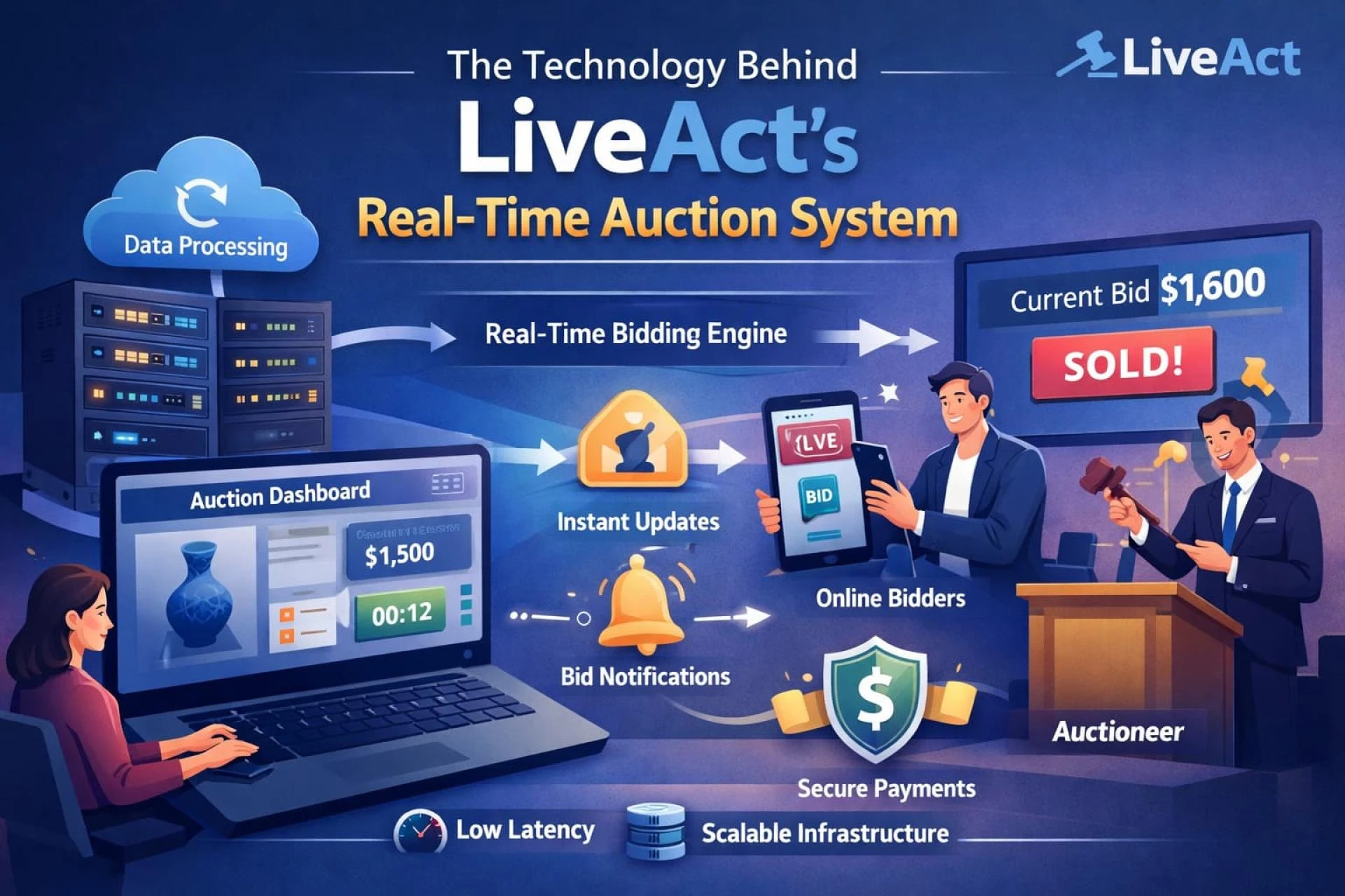 The Technology Behind LiveAct’s Real-Time Auction System
