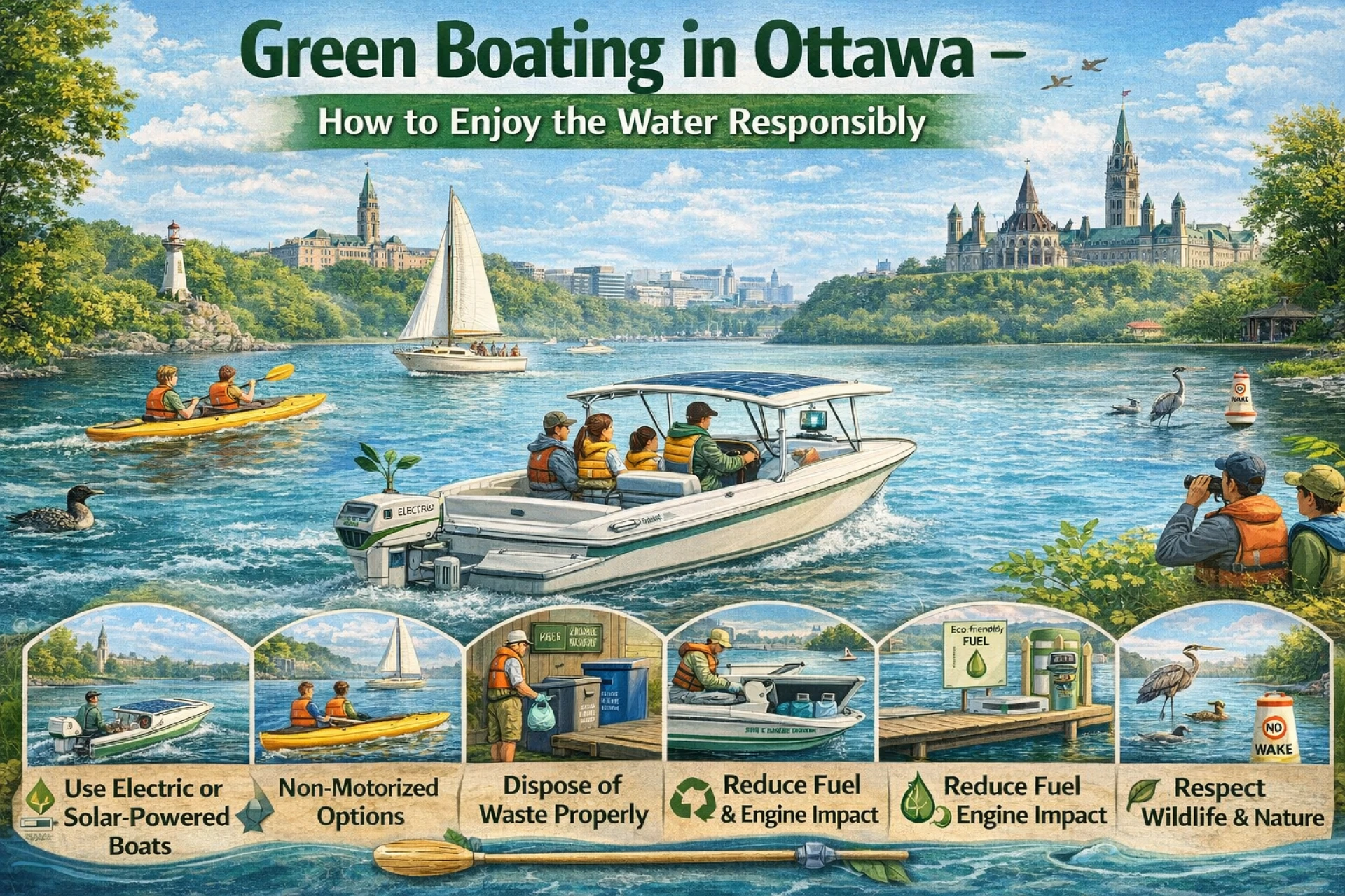 Green Boating in Ottawa – How to Enjoy the Water Responsibly