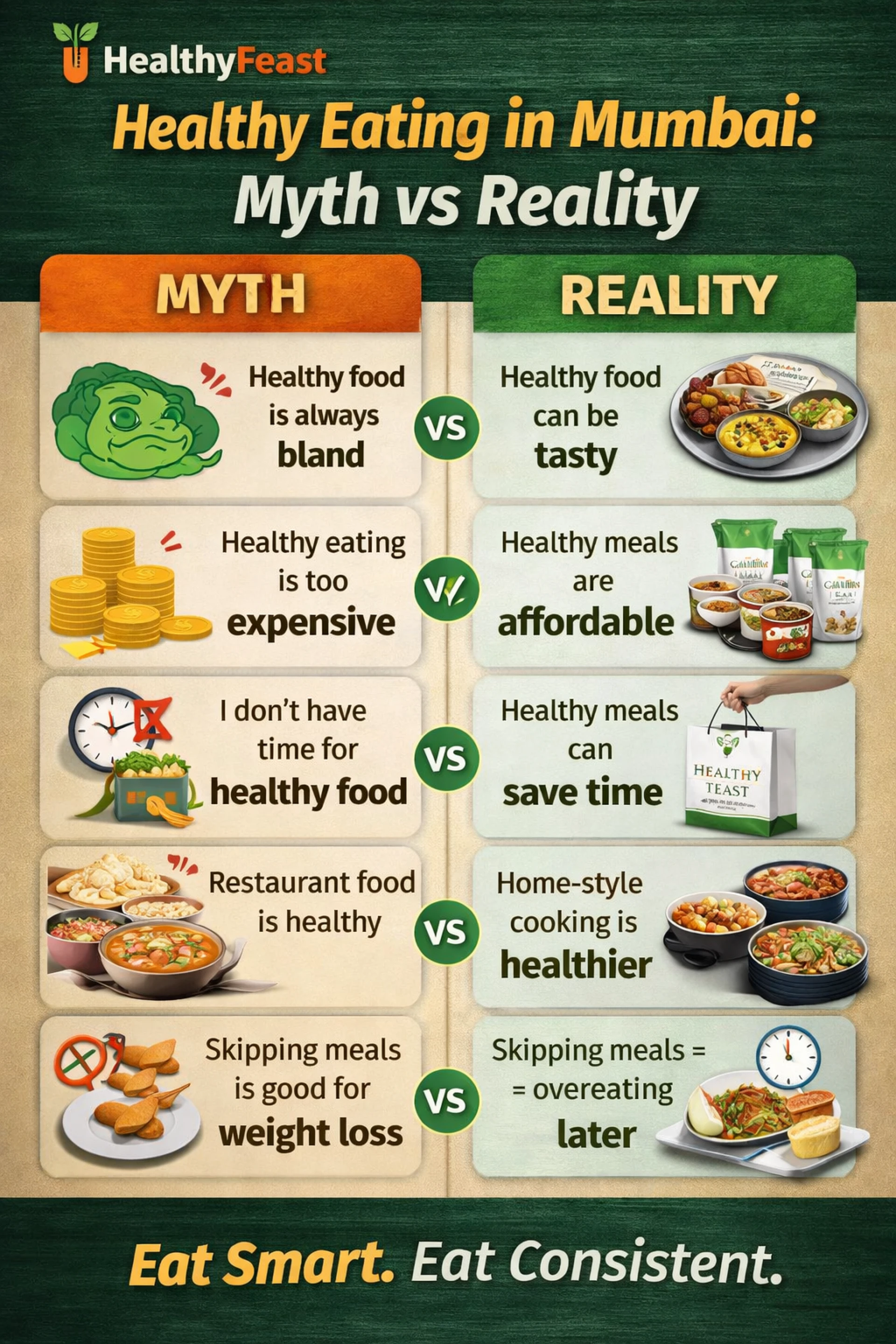 Healthy Eating in Mumbai: Myth vs Reality