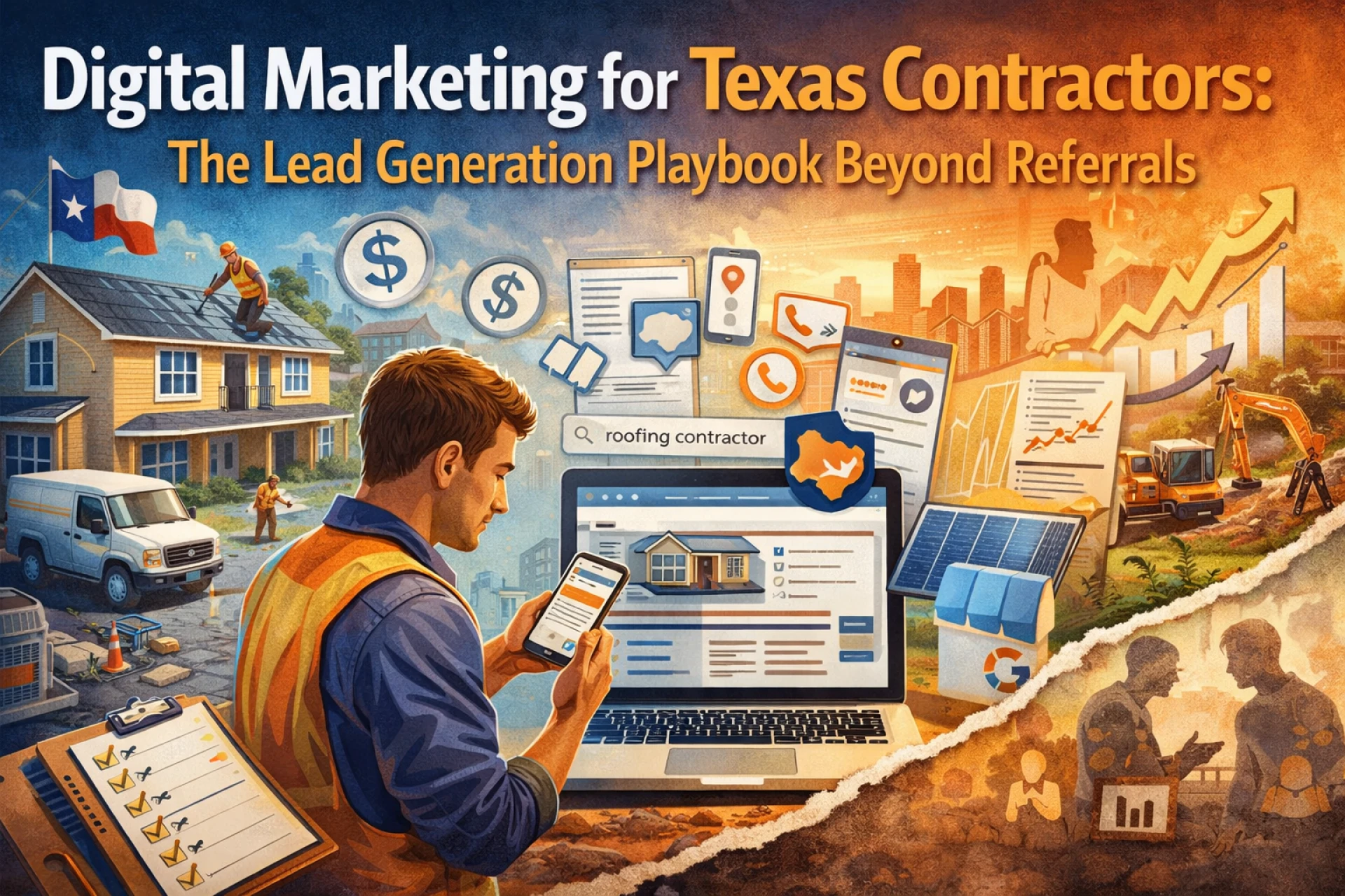 Digital Marketing for Texas Contractors: The Lead Generation Playbook Beyond Referrals