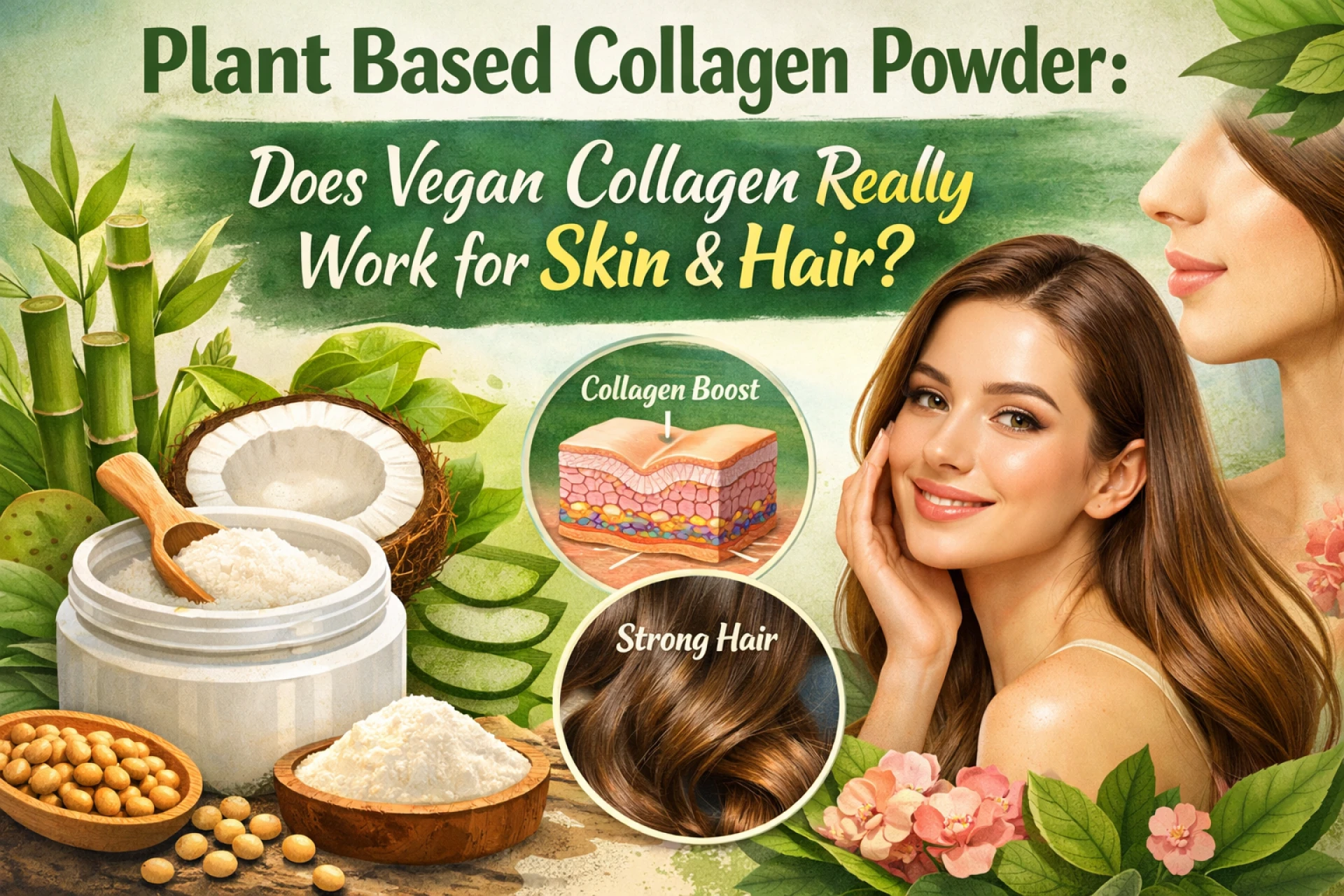 Plant Based Collagen Powder: Does Vegan Collagen Really Work for Skin & Hair?