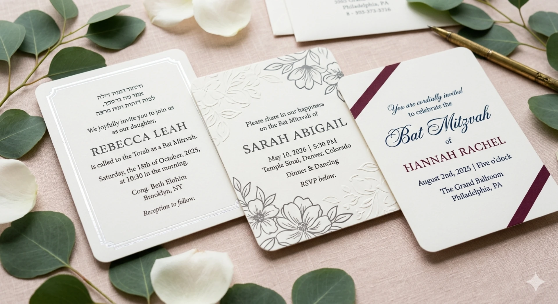 Formal Bat Mitzvah Invitation Wording Examples: A Guide to Elegant Invitations