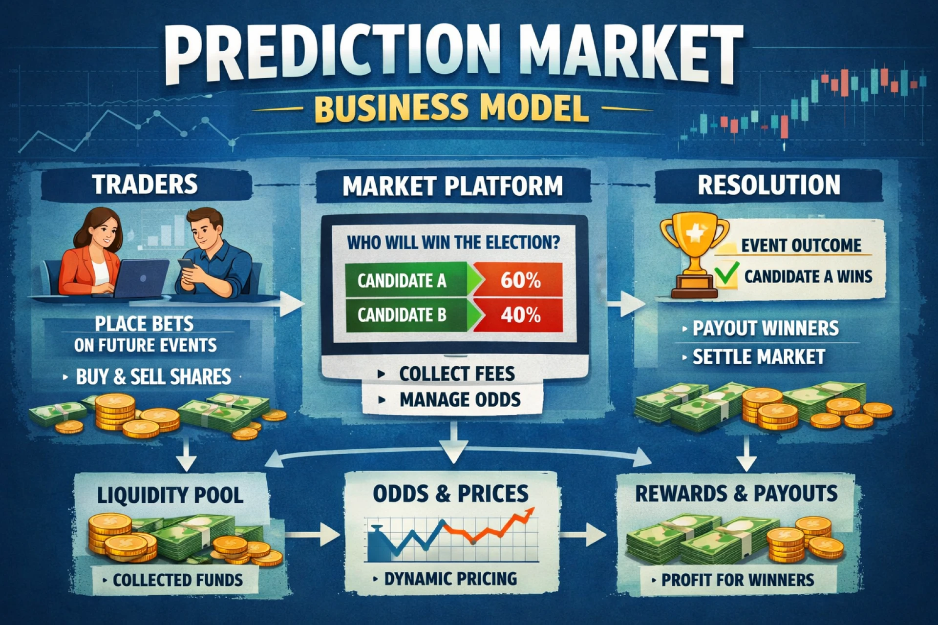 Prediction Market Business Model: How It Works and Makes Money