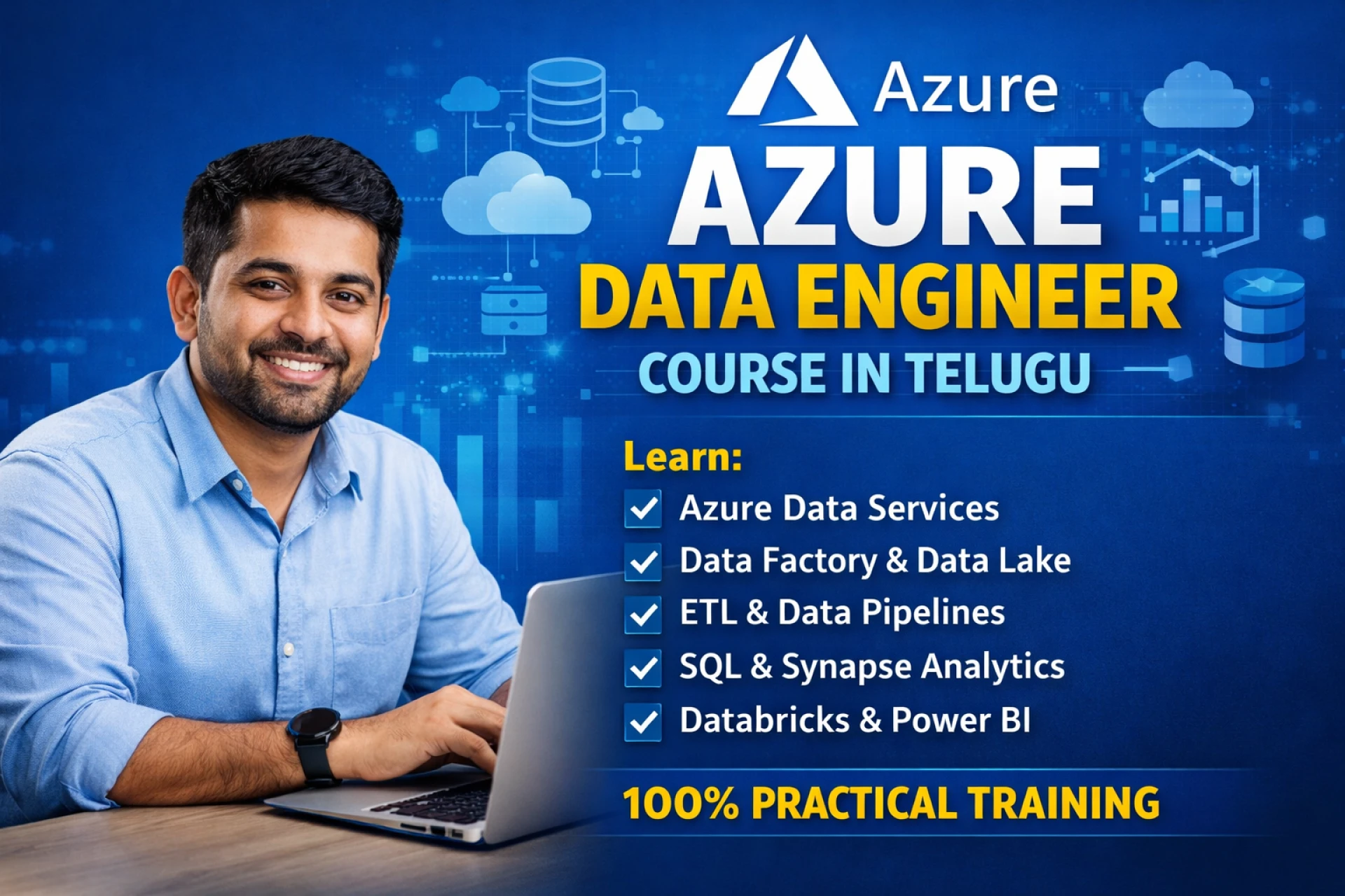 Resume‑Ready Azure Training Azure Data Engineer Course in Telugu