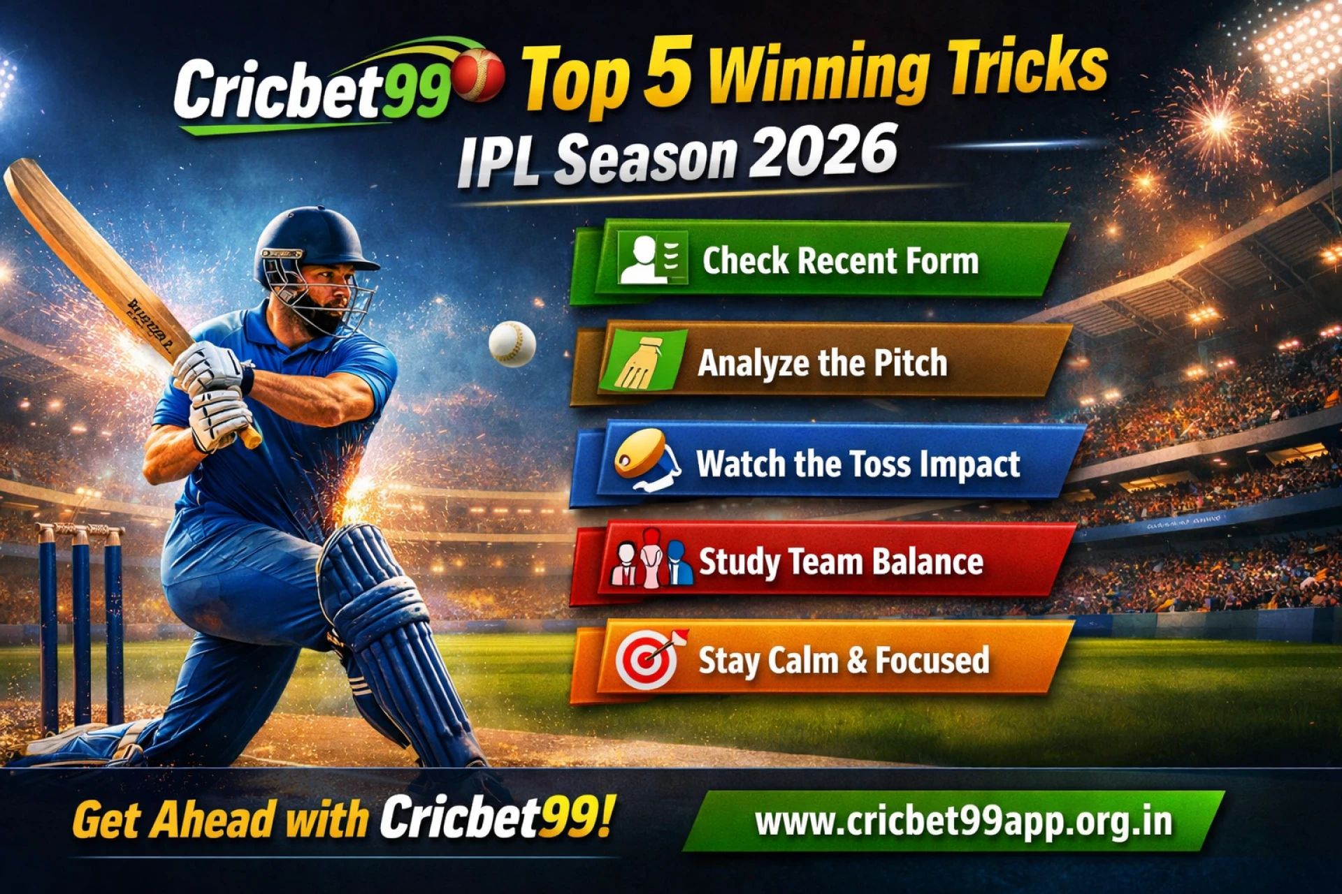 Cricbet99 Top 5 Winning Tricks IPL Season 2026
