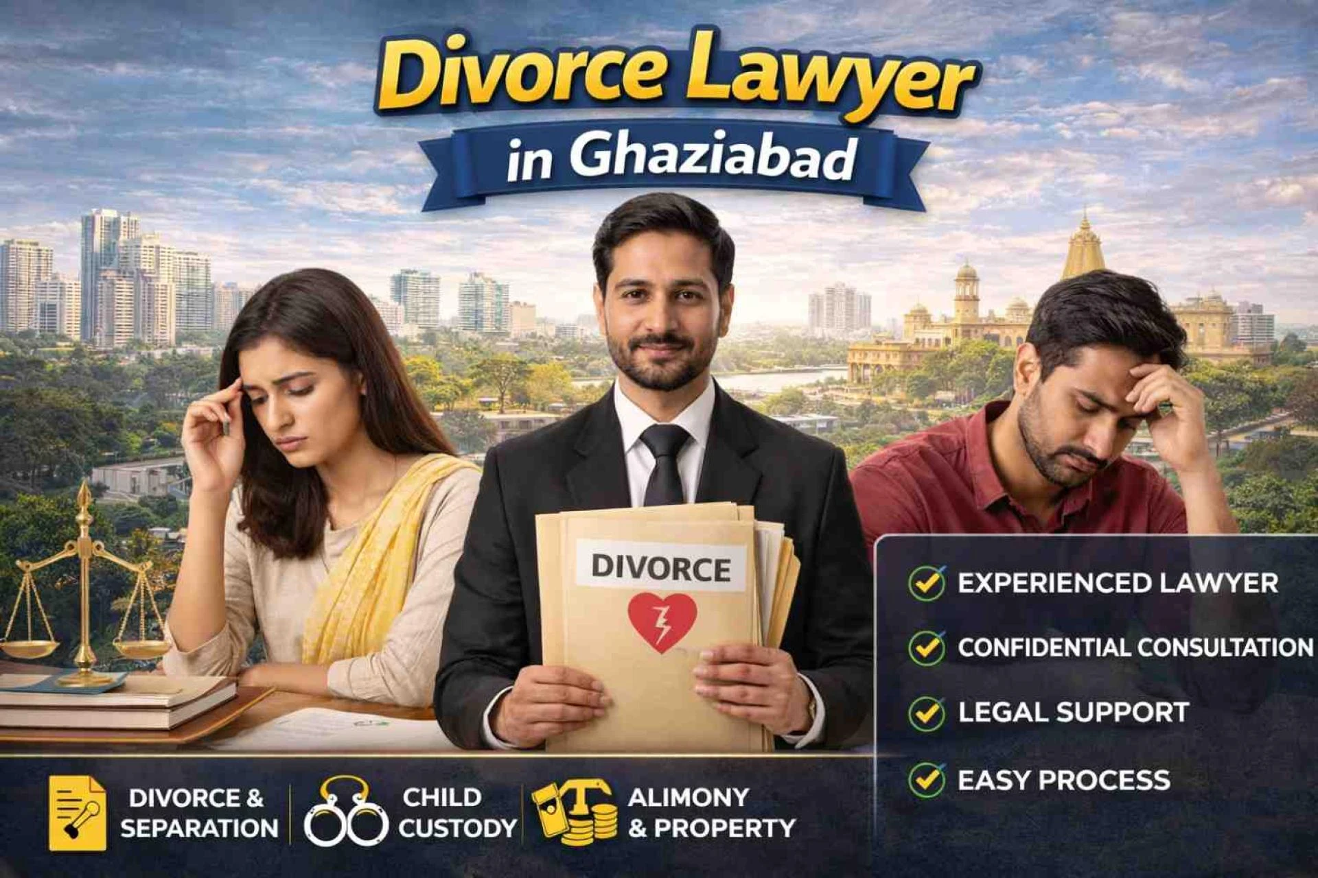 What Documents Are Needed by Divorce Lawyer in Ghaziabad?
