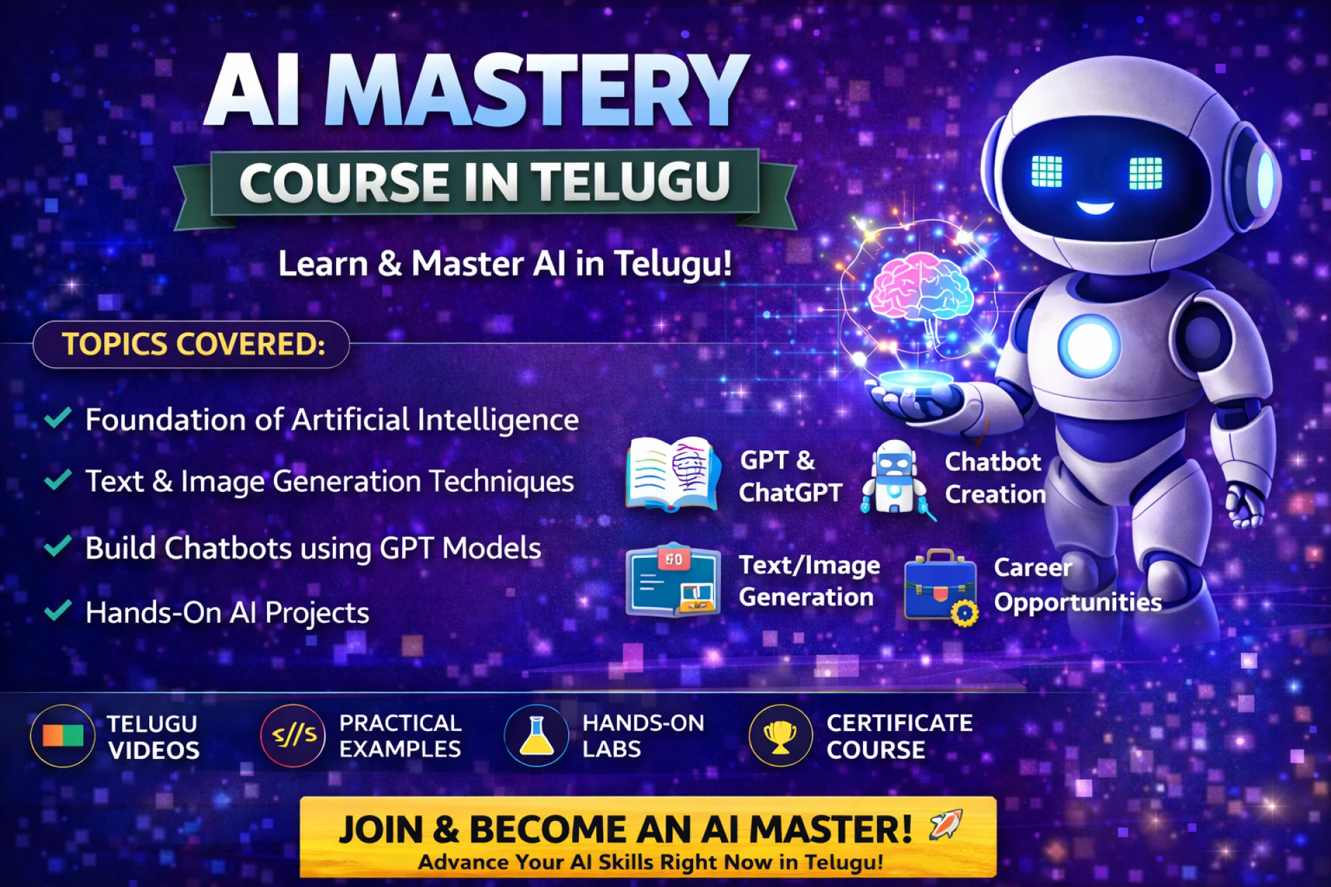 AI Mastery Roadmap : AI Mastery Course in Telugu