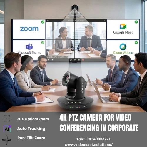 4K PTZ Camera for Video Conferencing in Corporate Environments