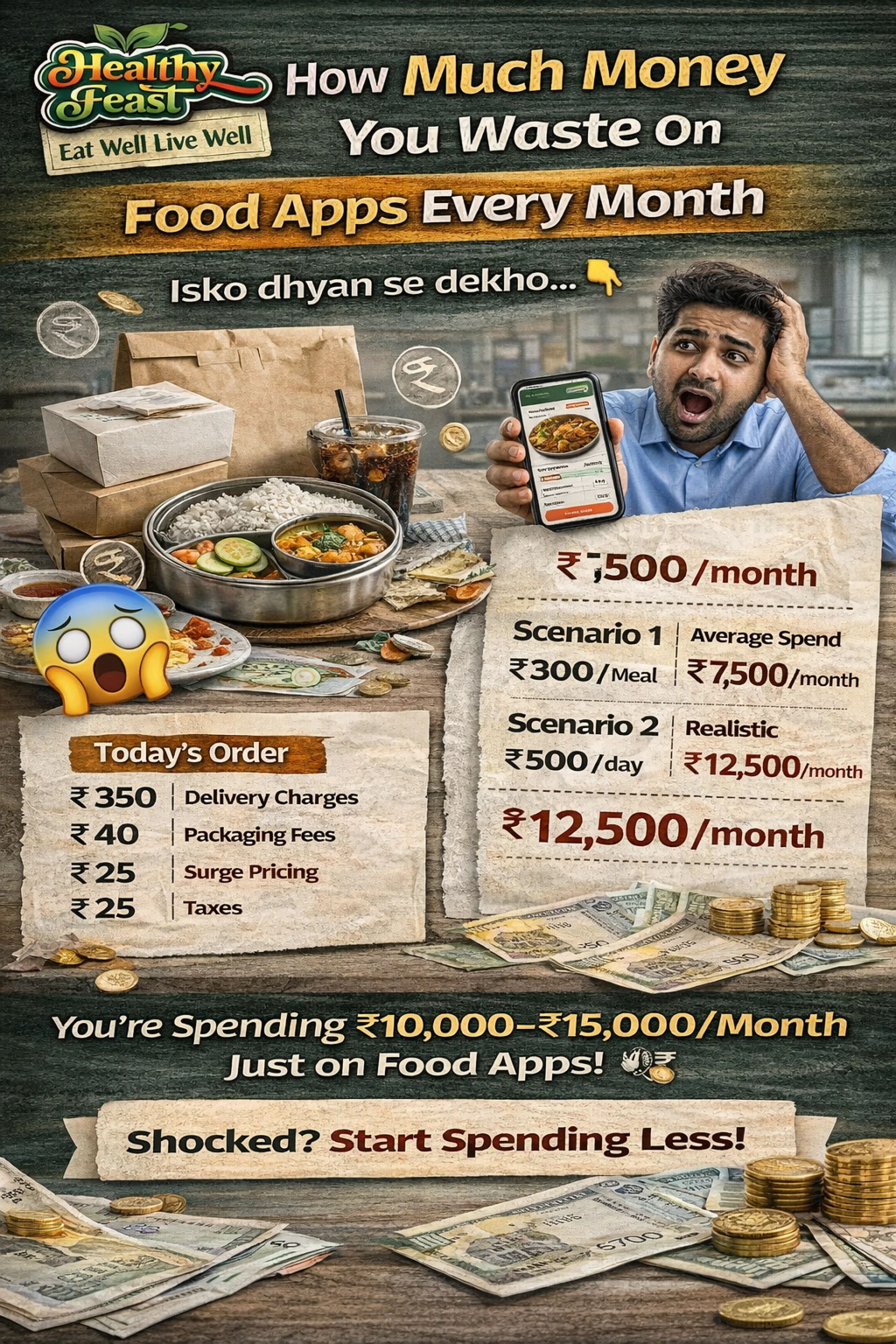 How Much Money You Waste on Food Apps Every Month