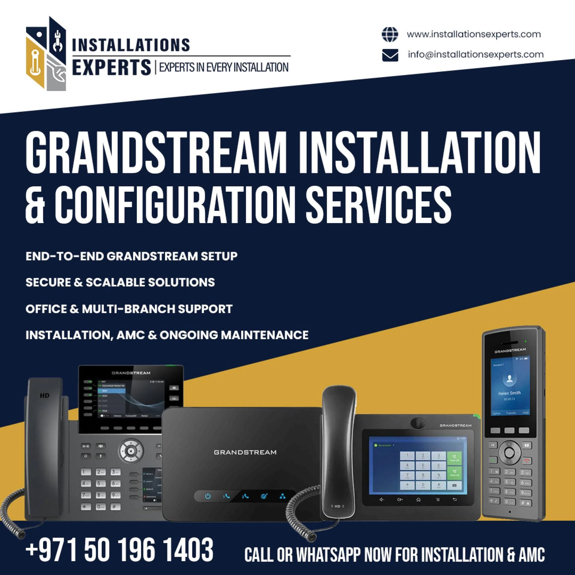 Grandstream IP PABX Services in Dubai: The Future of Business Phone Systems