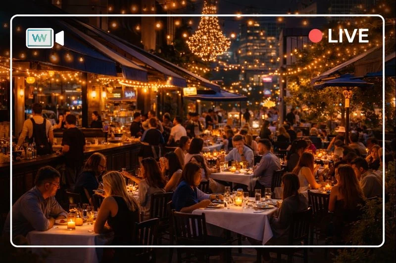 Restaurant & Nightlife Webcams: Live Streaming Your Venue to Attract More Guests