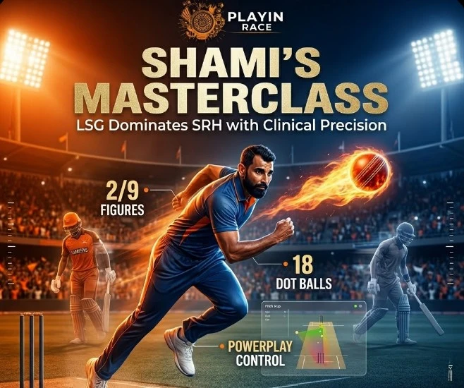 LSG Triumphs: Shami's Elite Spell | playinrace