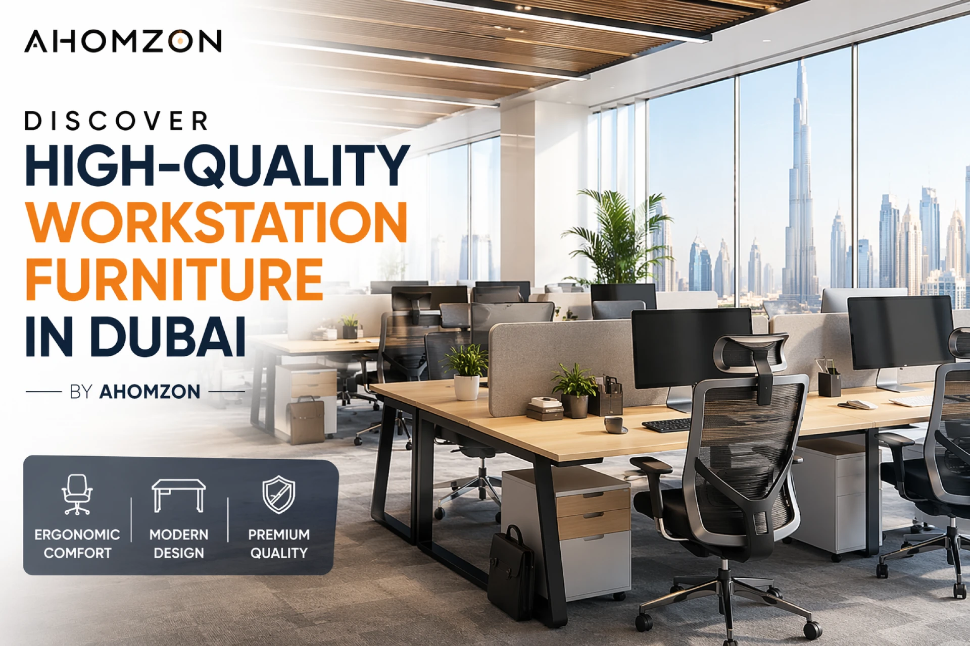 Discover High-Quality Workstation Furniture in Dubai by Ahomzon