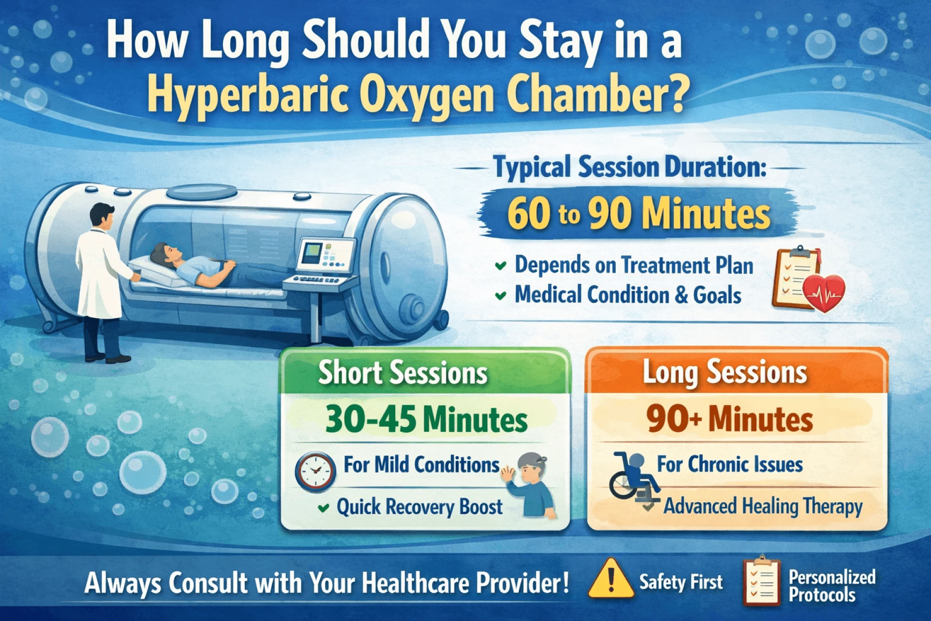 How Long Should You Stay in a Hyperbaric Oxygen Chamber?