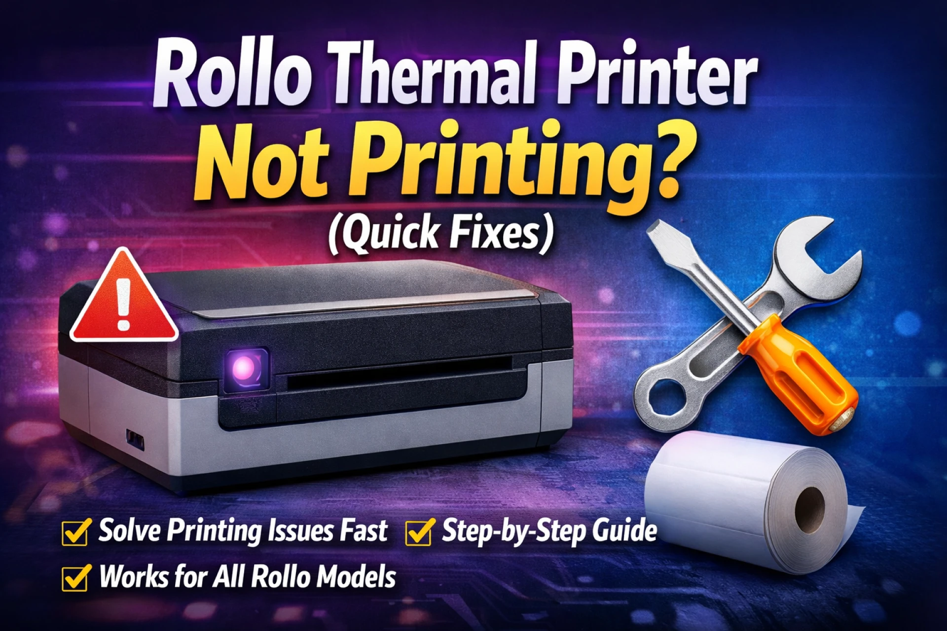 Rollo Thermal Printer Not Printing? (Quick Fixes)