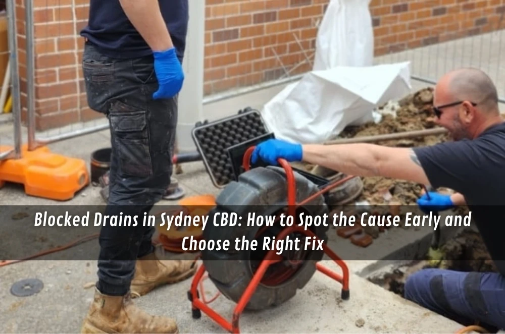 Blocked Drains in Sydney CBD: How to Spot the Cause Early and Choose the Right Fix