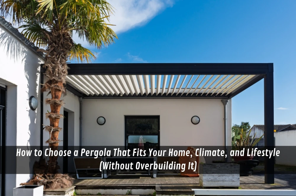 How to Choose a Pergola That Fits Your Home, Climate, and Lifestyle (Without Overbuilding It)