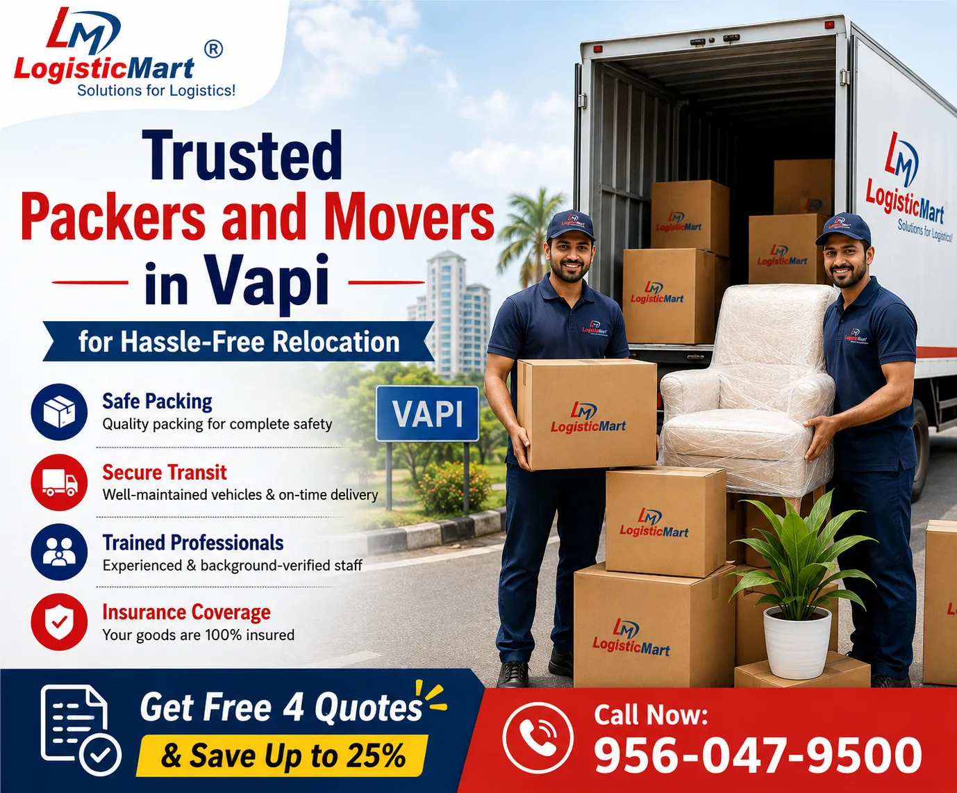 Looking for Packers and Movers in Vapi? Here’s What Should Be Included in Quotes?