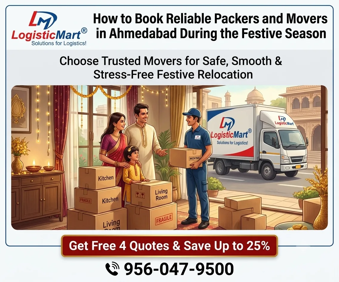 How to Book Reliable Packers and Movers in Ahmedabad During the Festive Season