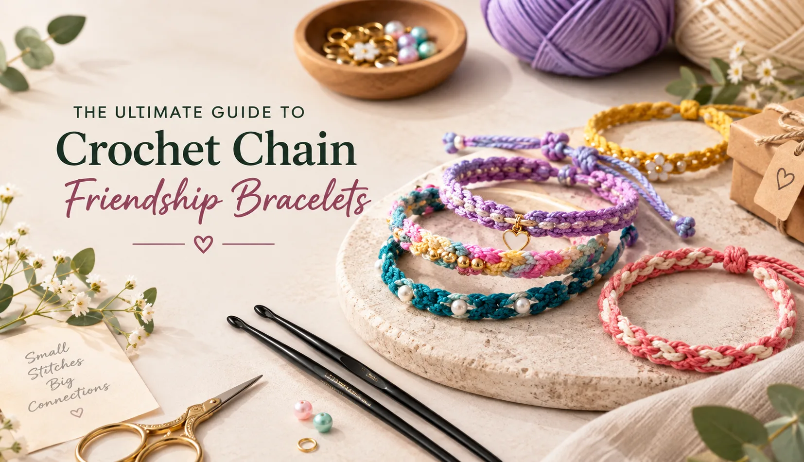 The Ultimate Guide to Crochet Chain Friendship Bracelets