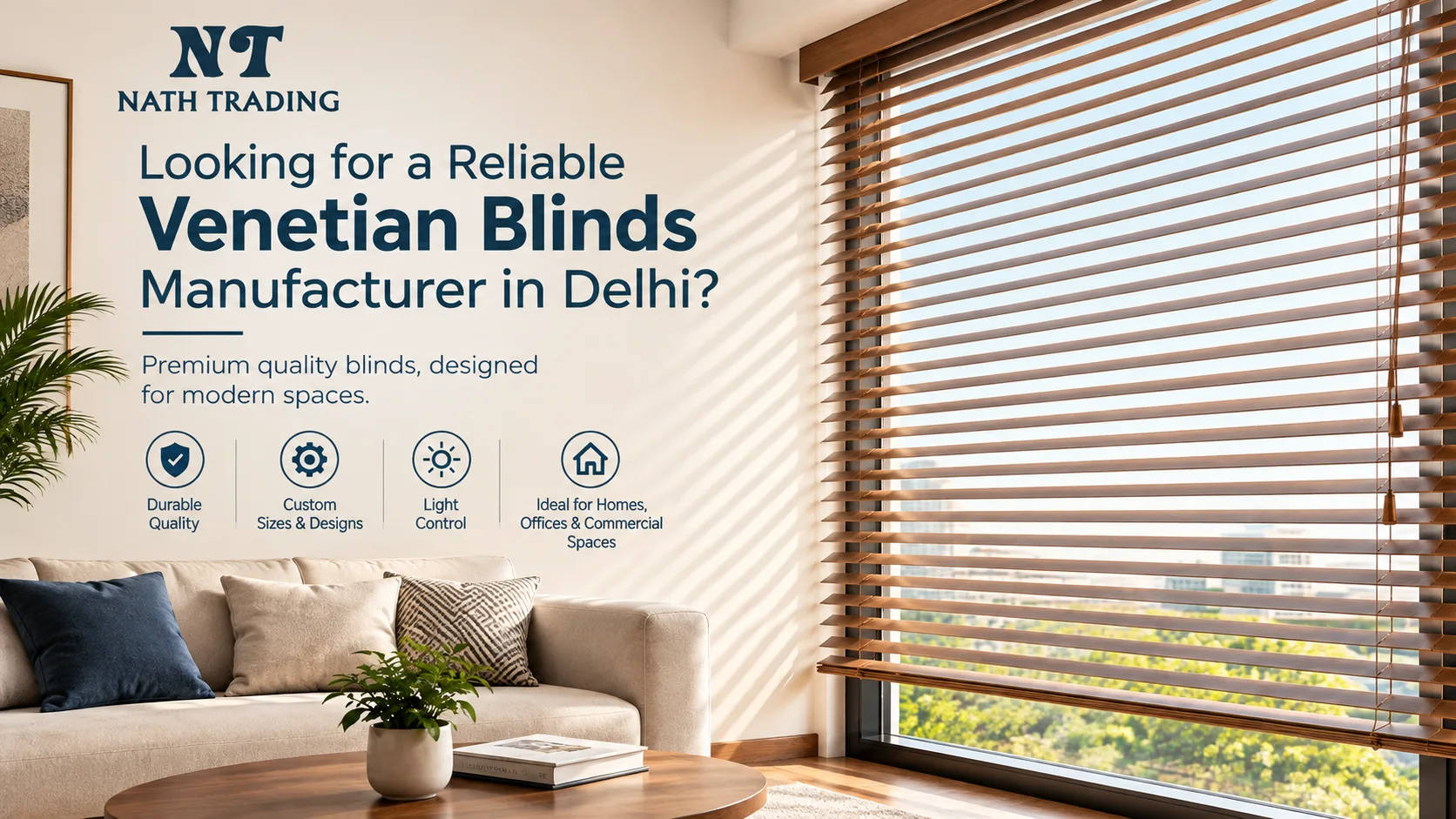 Looking for a Reliable Venetian Blinds Manufacturer in Delhi?