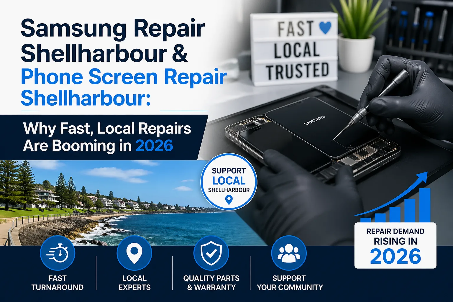 Samsung Repair Shellharbour & Phone Screen Repair Shellharbour: Why Fast, Local Repairs Are Booming in 2026
