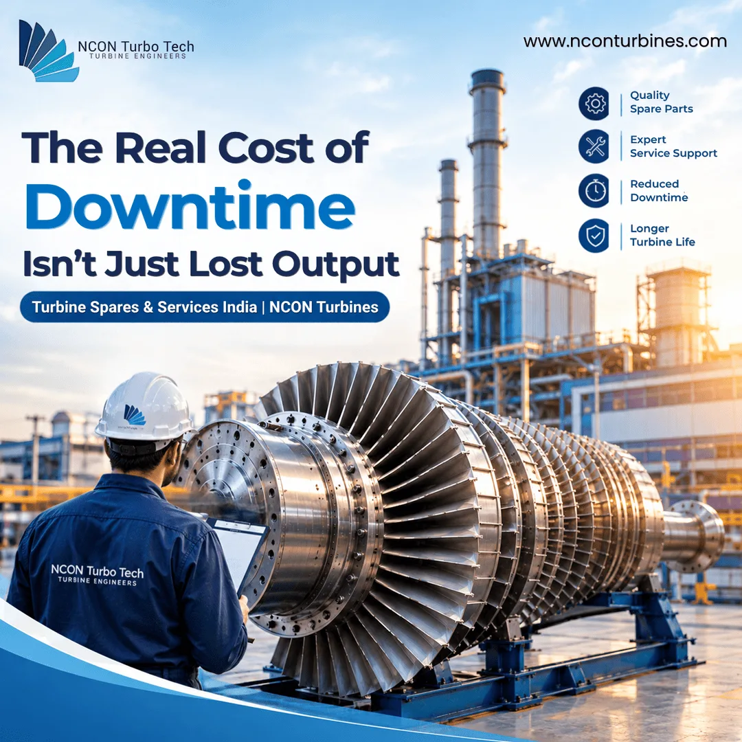 Turbine Spares & Services India: How Much Downtime Actually Costs | NCON Turbines