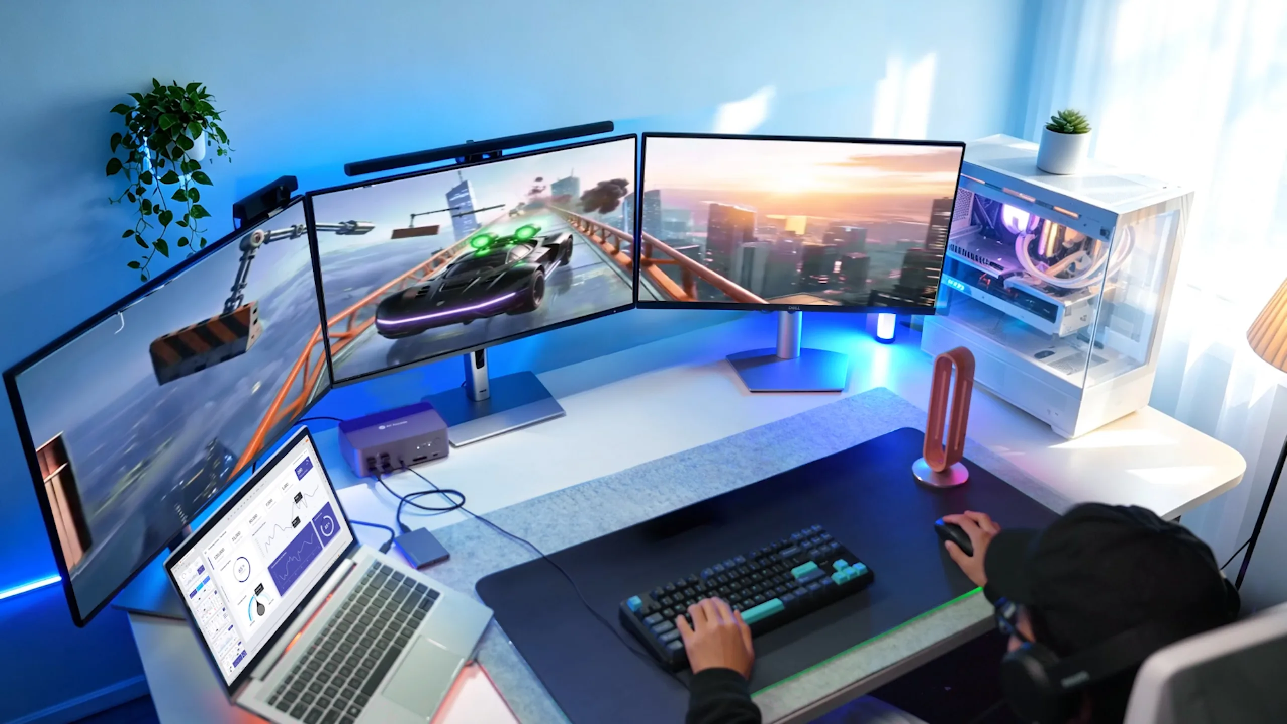 Gaming-Desk-Setup-Ideas-for-Multi-PC-Users-With-a-KVM-Docking-Station-