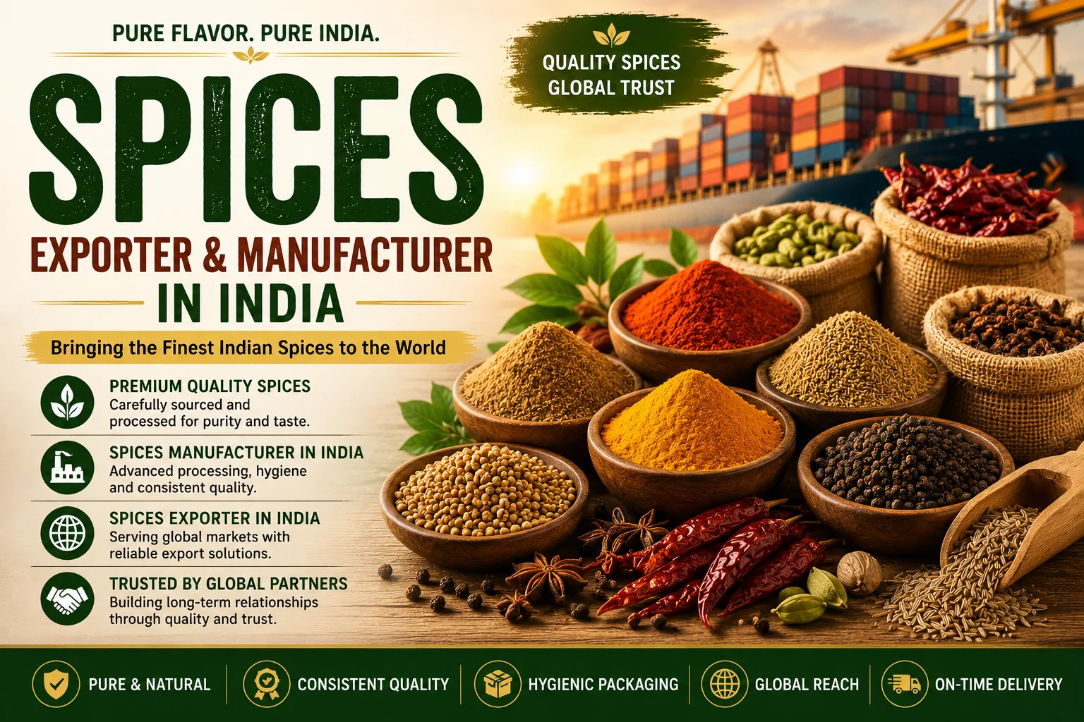Bansal Fine Foods: Trusted Spices Exporter and Manufacturer in India